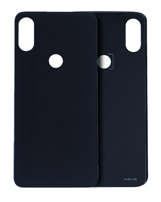 Back cover Glass For Motorola One (XT1941 / 2018) / Moto P30 (XT1943 / 2018) (Black) - Motorola replacement part - product image 1 - SKU 107082061928