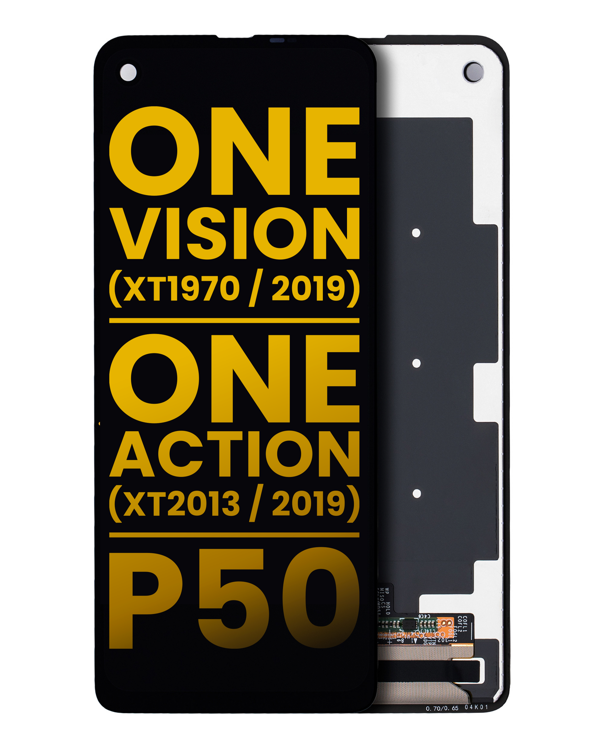 LCD Assembly Without Frame For Motorola One Vision (XT1970 / 2019) / One Action (XT2013 / 2019) / P50 (Refurbished) (All Colors) - Motorola replacement part - product image 1 - SKU 107082062001