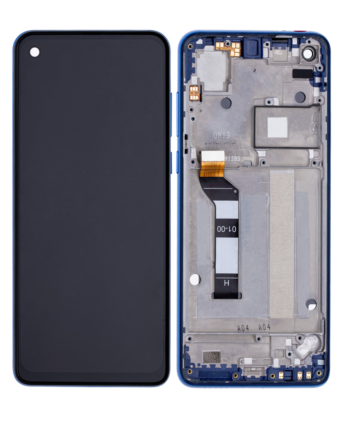 LCD Assembly With Frame For Motorola One Vision (XT1970 / 2019) / P50 (Refurbished) (Sapphire Gradient) - Motorola replacement part - product image 6 - SKU 107082062002