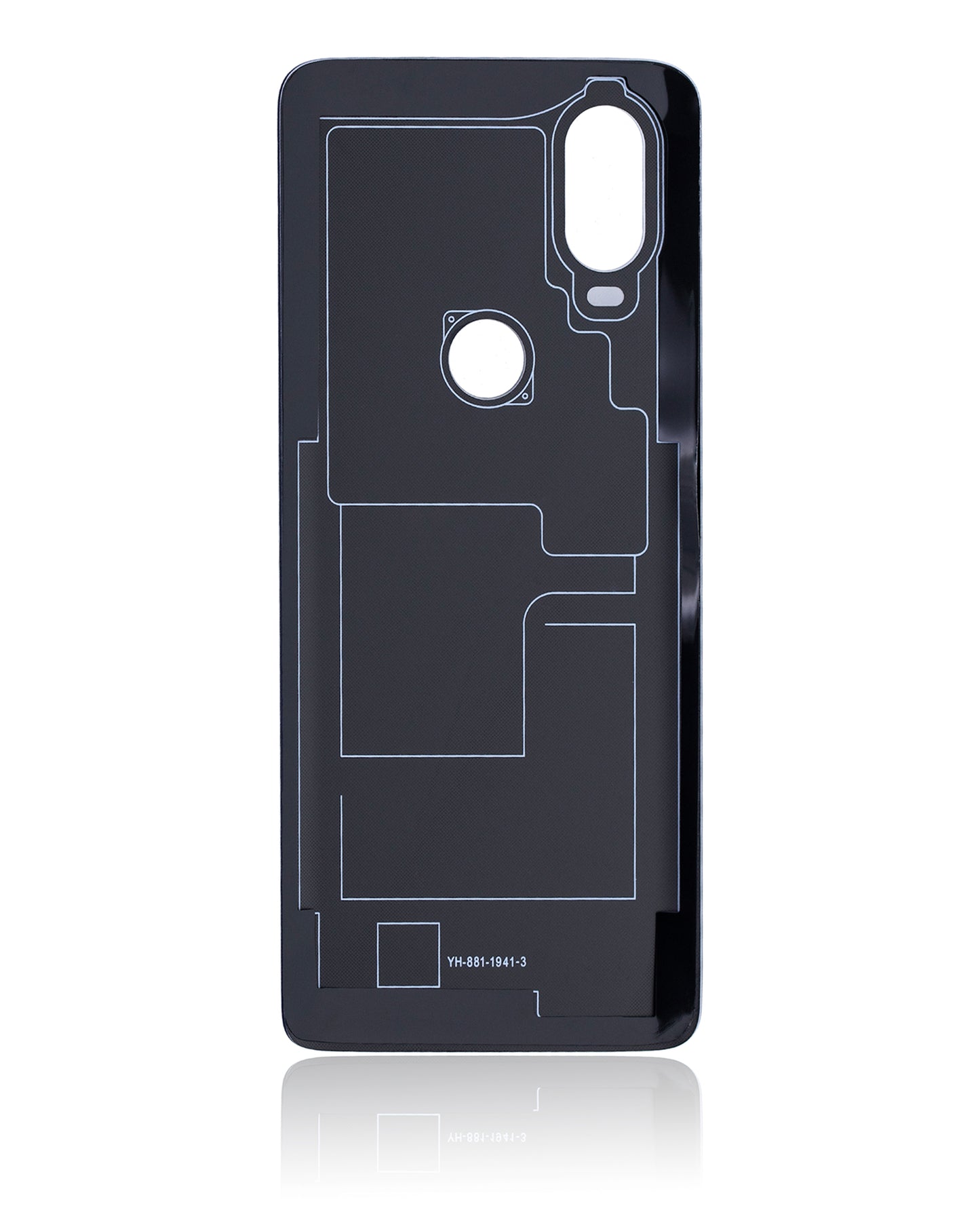 Back cover Glass For Motorola One Vision / P50 (XT1970 / 2019) (Sapphire Blue) - Motorola replacement part - product image 8 - SKU 107082062027