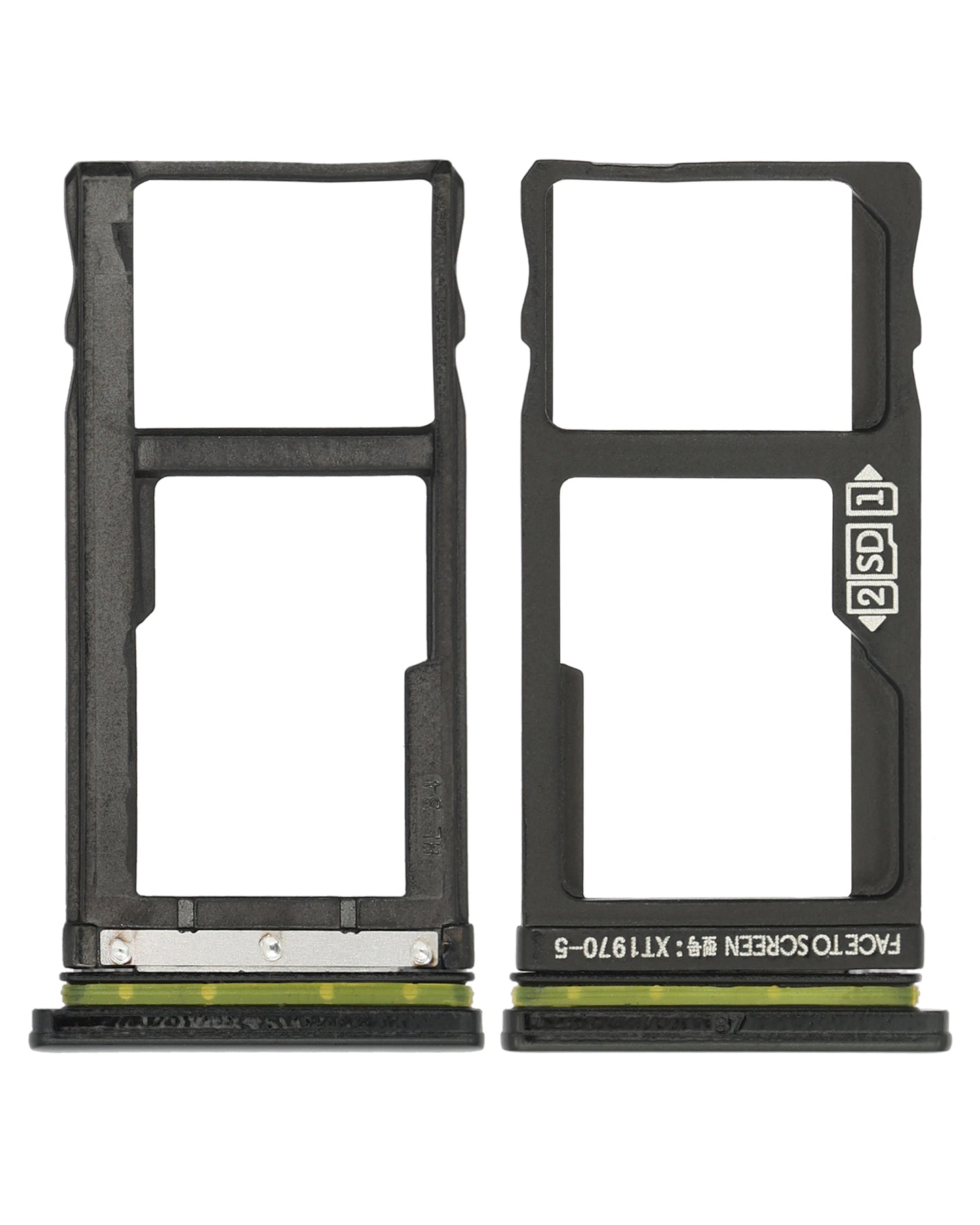 Single Sim Card Tray For Motorola One Vision (XT1970 / 2019) / P50 (XT1970 / 2019) (Blue) - Motorola replacement part - product image 2 - SKU 107082062037
