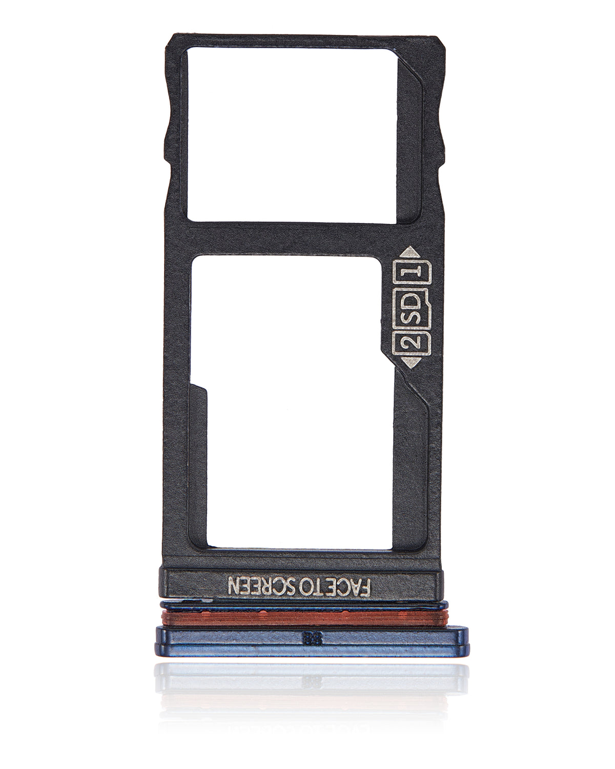 Dual Sim Card Tray For Motorola One Vision (XT1970 / 2019) / P50 (XT1970 / 2019) (Blue) - Motorola replacement part - product image 3 - SKU 107082062040