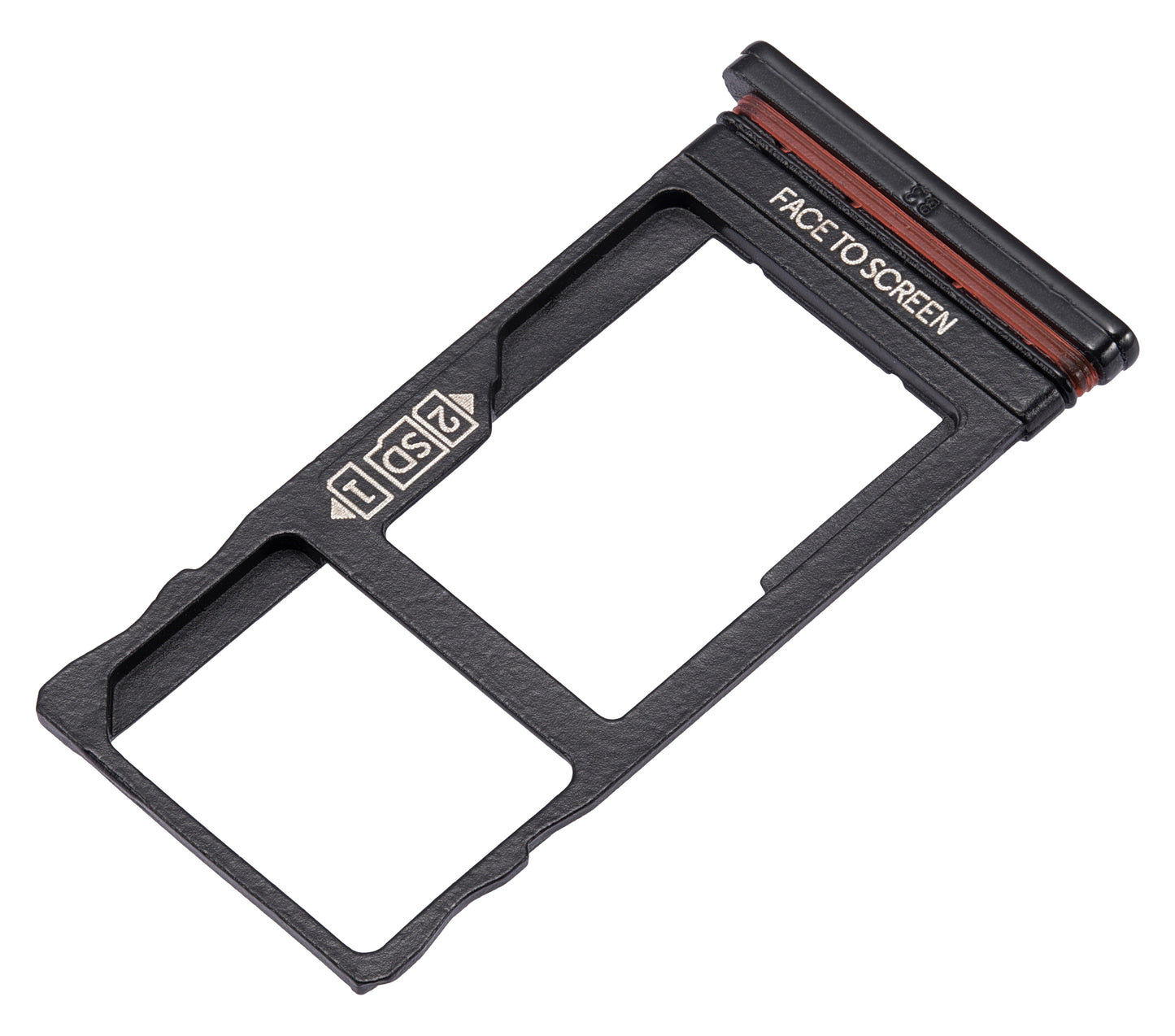 Dual Sim Card Tray For Motorola One Vision (XT1970 / 2019) / P50 (XT1970 / 2019) (Black) - Motorola replacement part - product image 3 - SKU 107082062041