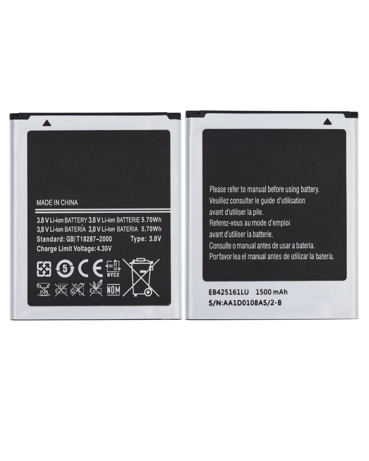 Replacement Battery For Samsung Galaxy S3 Mini / Ace 2