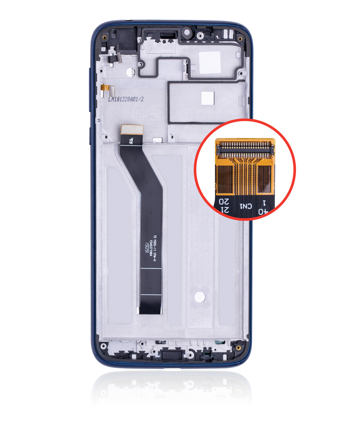 LCD Assembly With Frame For Motorola Moto G7 Power (XT1955-2/4/7 / 2019) (International Version) (154MM) (Refurbished) (Marine Blue) | compatible mobile phone replacement part | SKU 107082064502 | product image 6