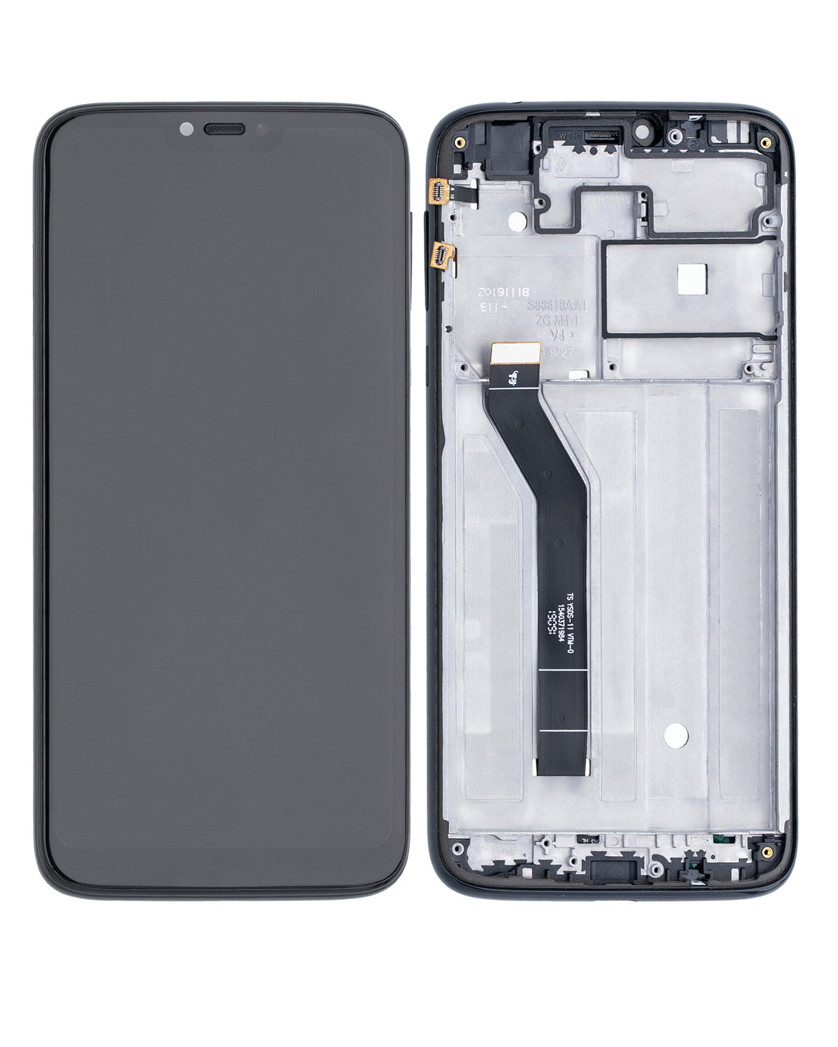 LCD Assembly With Frame For Motorola Moto G7 Power (XT1955-1/2/4/7 / 2019) (International Version) (154MM) (Aftermarket Plus) (Ceramic Black) | compatible mobile phone replacement part | SKU 107082064518 | product image 6