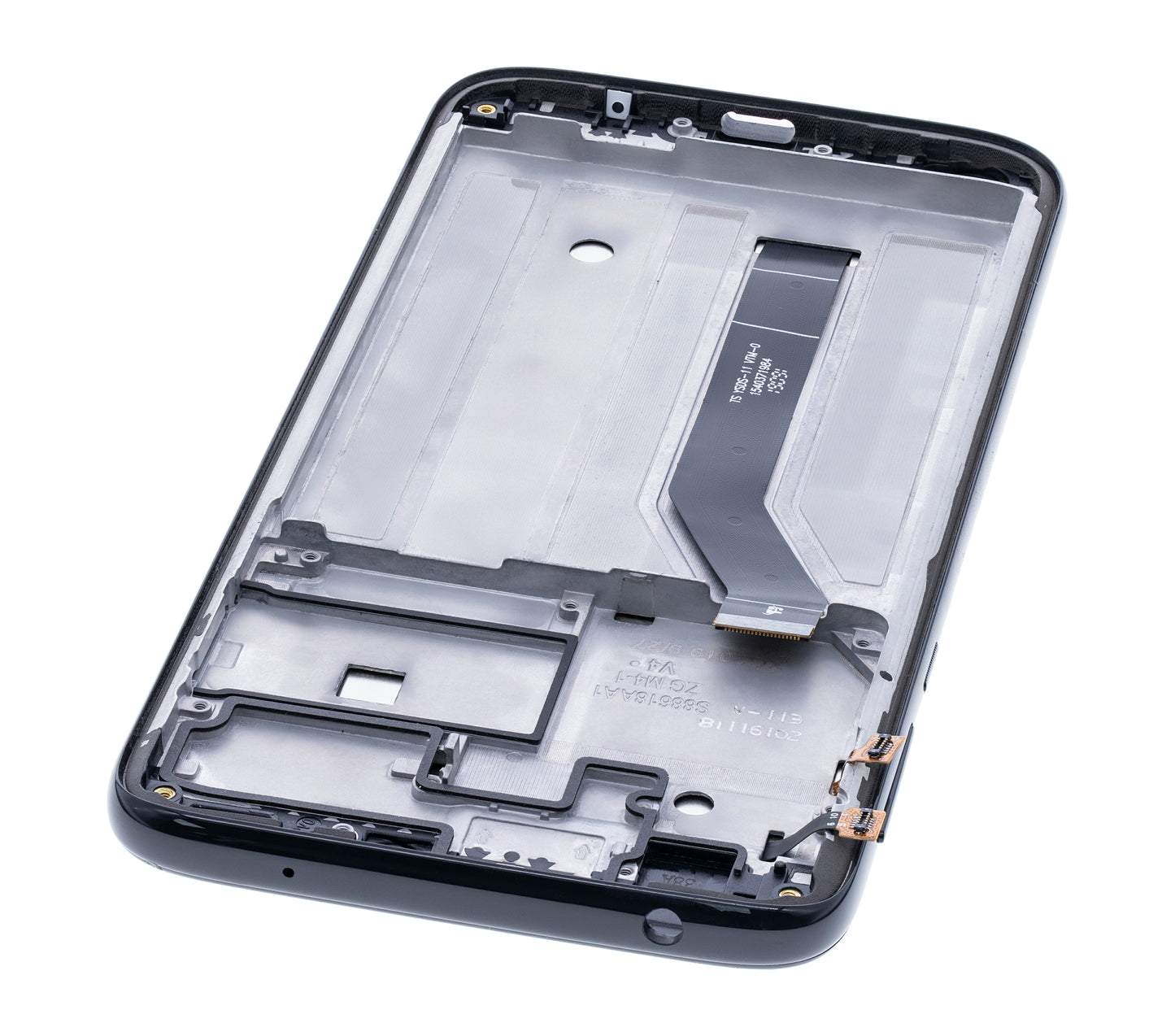 LCD Assembly With Frame For Motorola Moto G7 Power (XT1955-1/2/4/7 / 2019) (International Version) (154MM) (Aftermarket Plus) (Ceramic Black) | compatible mobile phone replacement part | SKU 107082064518 | product image 2
