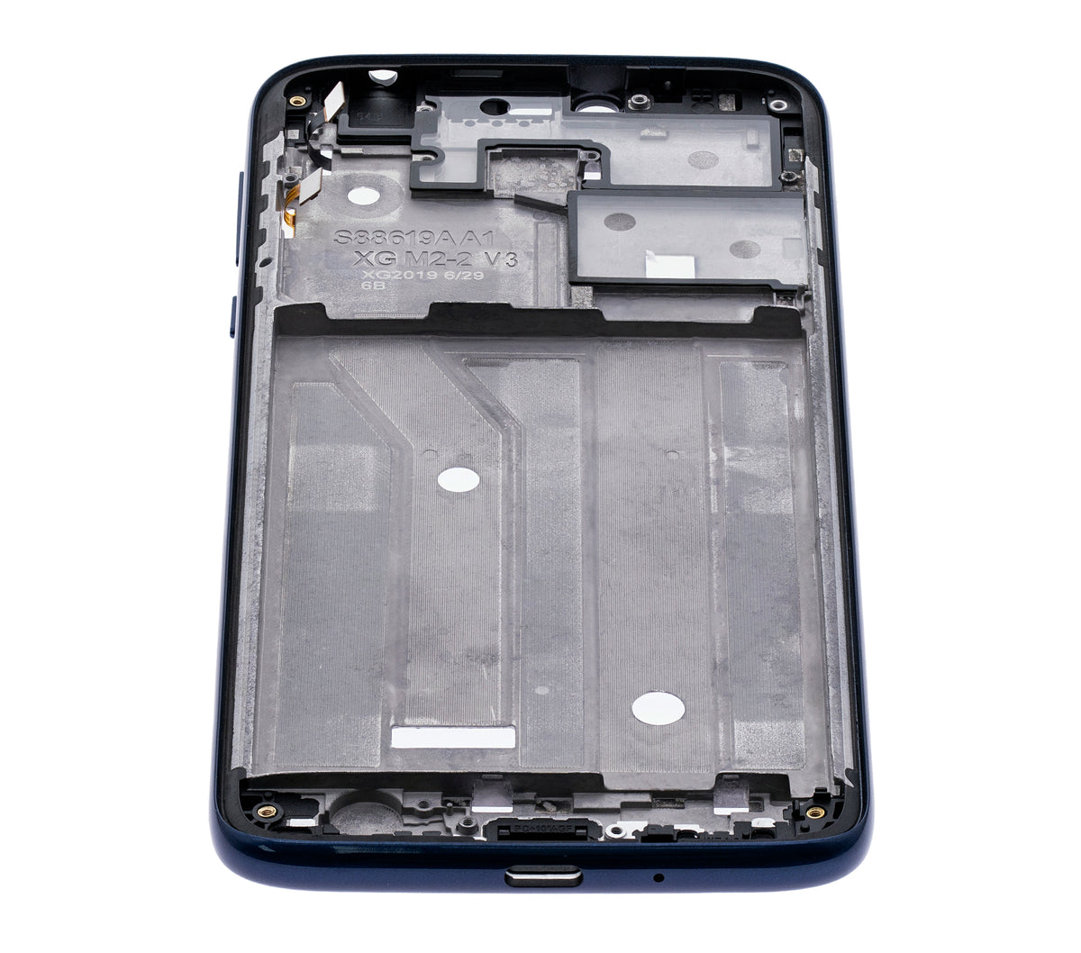 Mid-Frame Housing + LCD Frame For Motorola Moto G7 Power (XT1955 / 2019) (US Version) (Marine Blue) (2 Piece Set) | compatible mobile phone replacement part | SKU 107082064539 | product image 14