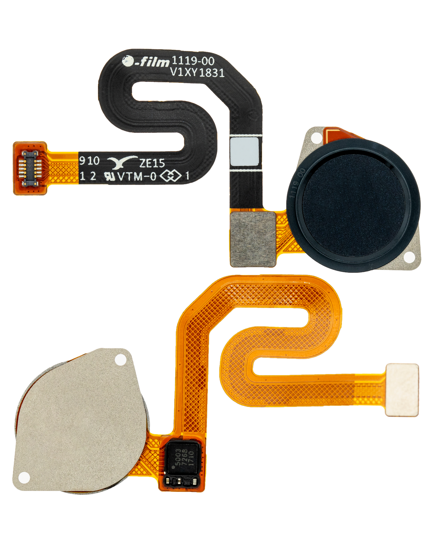 Fingerprint Scanner With Flex For Motorola Moto G7 Power (XT1955 / 2019) (Ceramic Black) | compatible mobile phone replacement part | SKU 107082064542 | product image 2