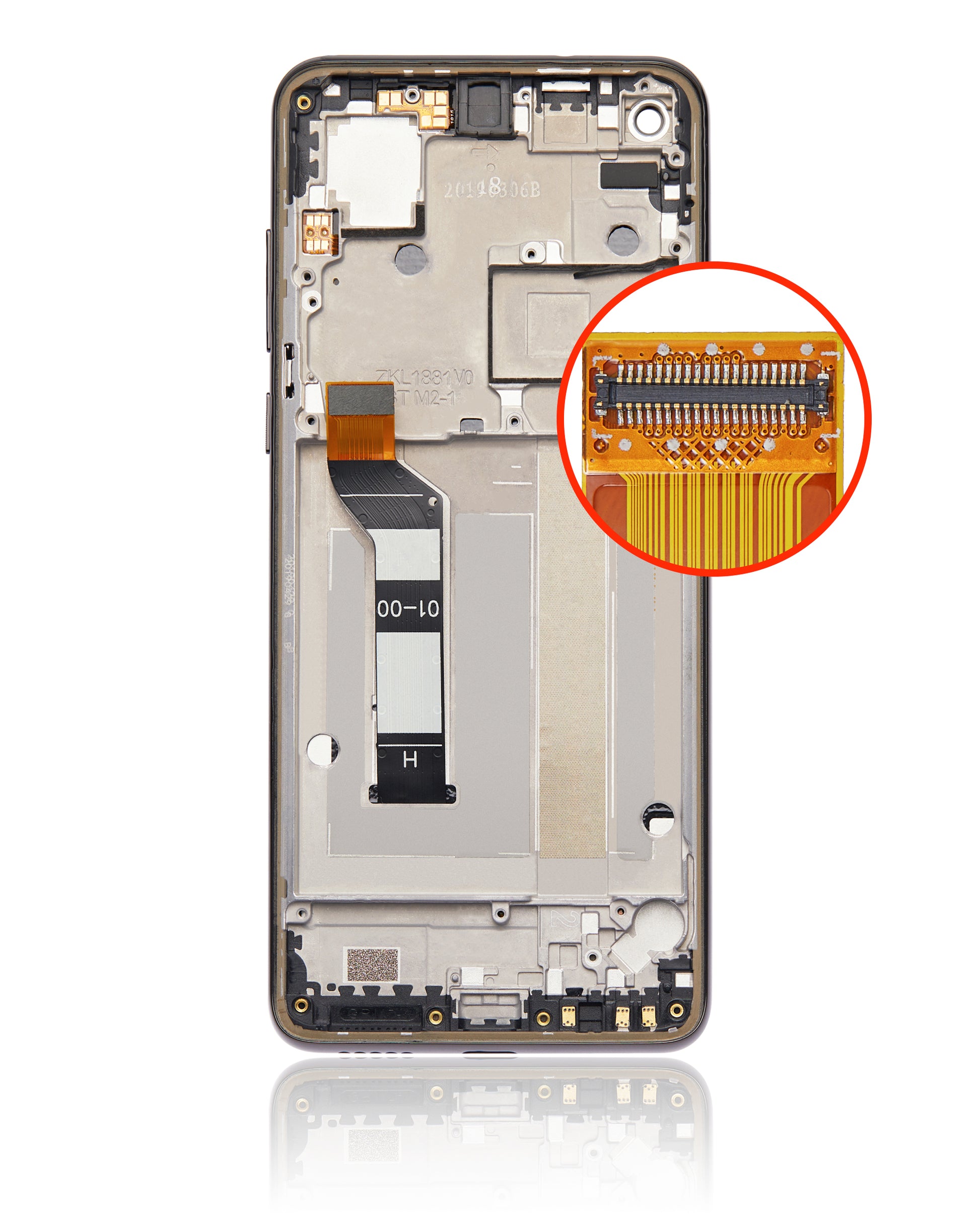 LCD Assembly With Frame For Motorola One Vision (XT1970 / 2019) (Refurbished) (Bronze Gradient) - Motorola replacement part - product image 7 - SKU 107082064547