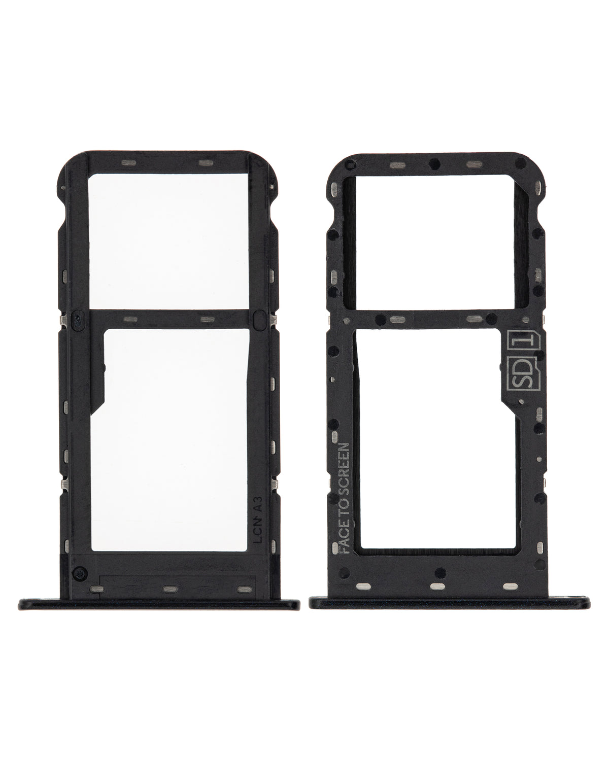 Single Sim Card Tray For Motorola Moto G7 Play (XT1952 / 2019) (Black) (US Version) | compatible mobile phone replacement part | SKU 107082064633 | product image 2
