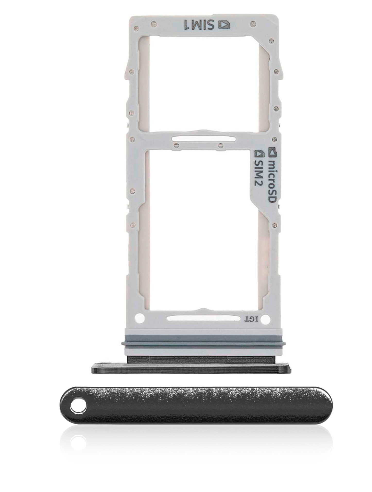 Dual Sim Card Tray For Samsung Galaxy Note 10 Plus / 5G (Aura Black)