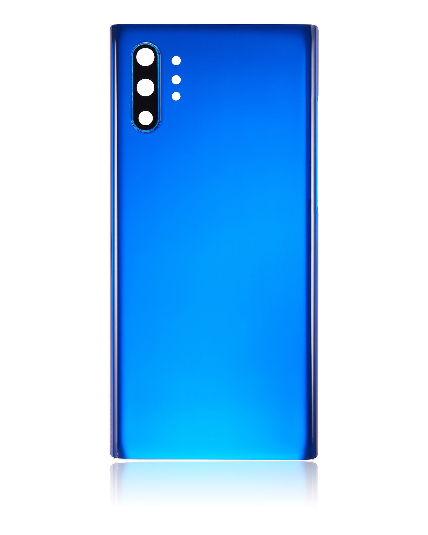 Back Cover Glass With Camera Lens For Samsung Galaxy Note 10 Plus / 5G (No Logo) (Aftermarket Plus) (Aura Blue)
