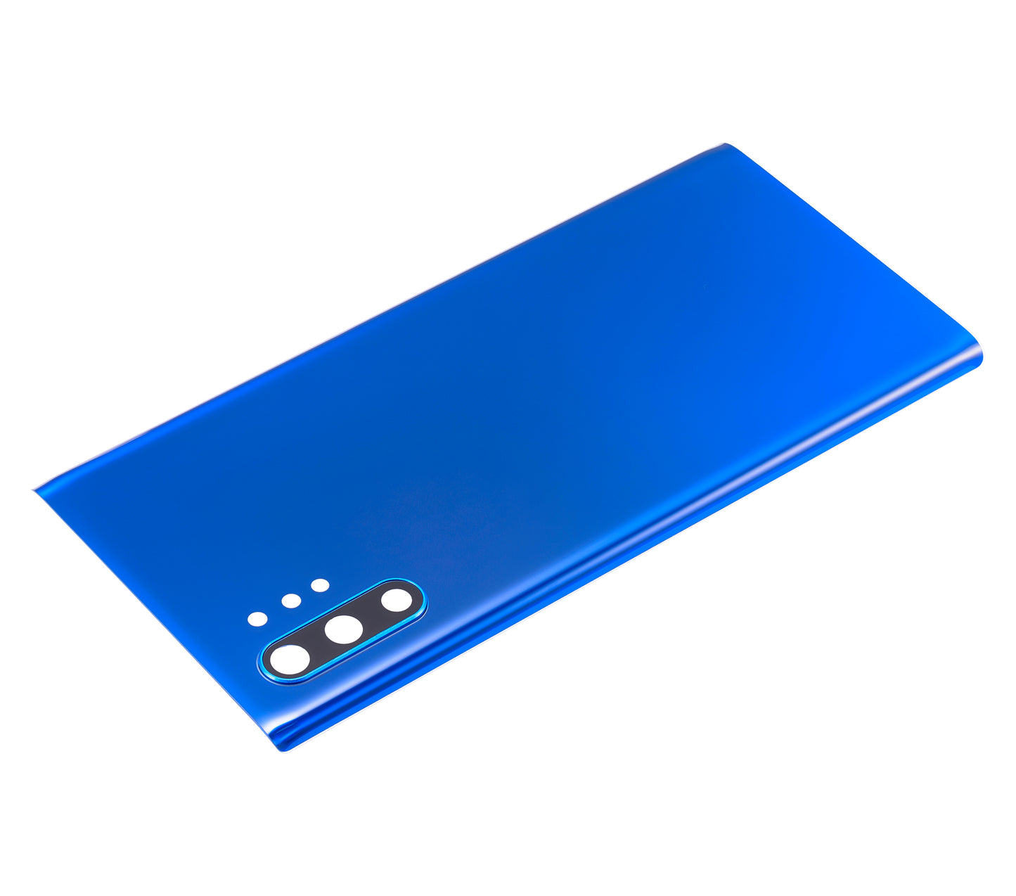 Back Cover Glass With Camera Lens For Samsung Galaxy Note 10 Plus / 5G (No Logo) (Aftermarket Plus) (Aura Blue)