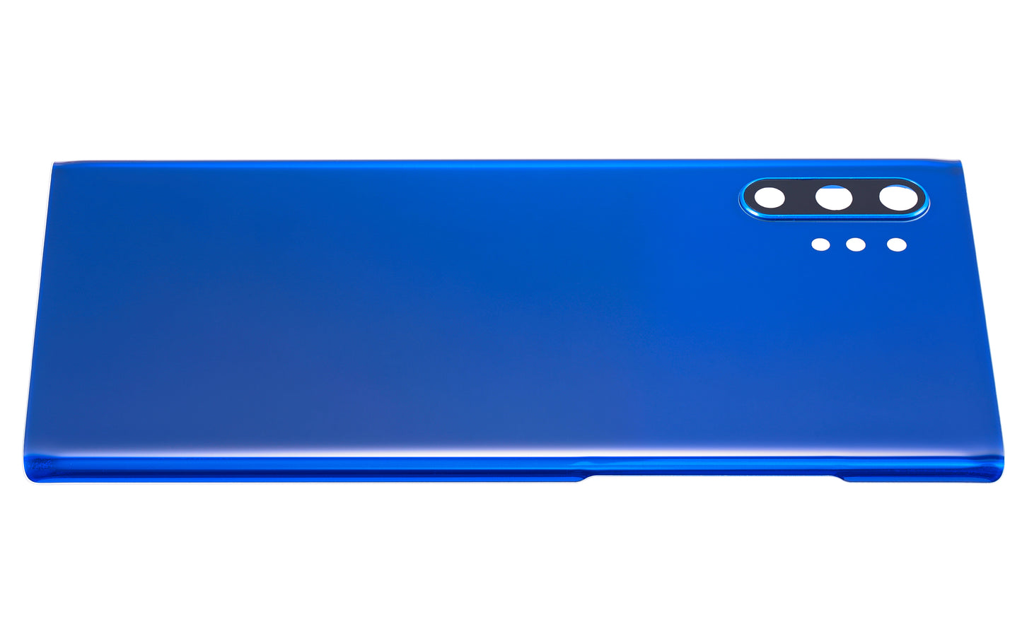 Back Cover Glass With Camera Lens For Samsung Galaxy Note 10 Plus / 5G (No Logo) (Aftermarket Plus) (Aura Blue)
