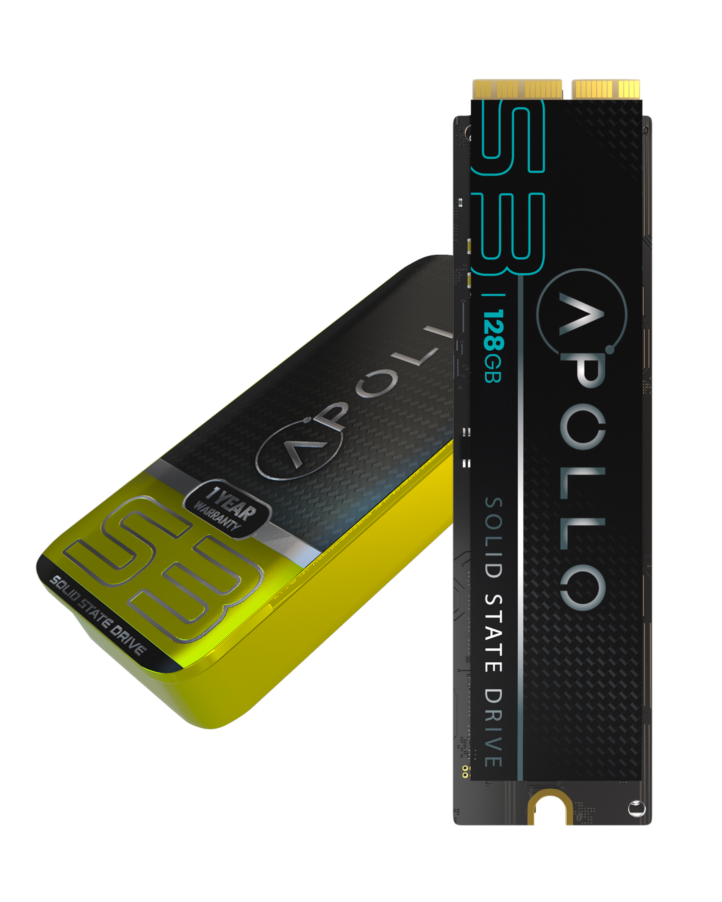 Apollo S3 128GB Mac SSD (NVME PCIe Gen3X4) For MacBook Air 11 & 13" A1465 A1466 (Mid 2013-2017) / Pro Retina A1398 1502 (Late 2013-Mid 2015) / iMac A1
