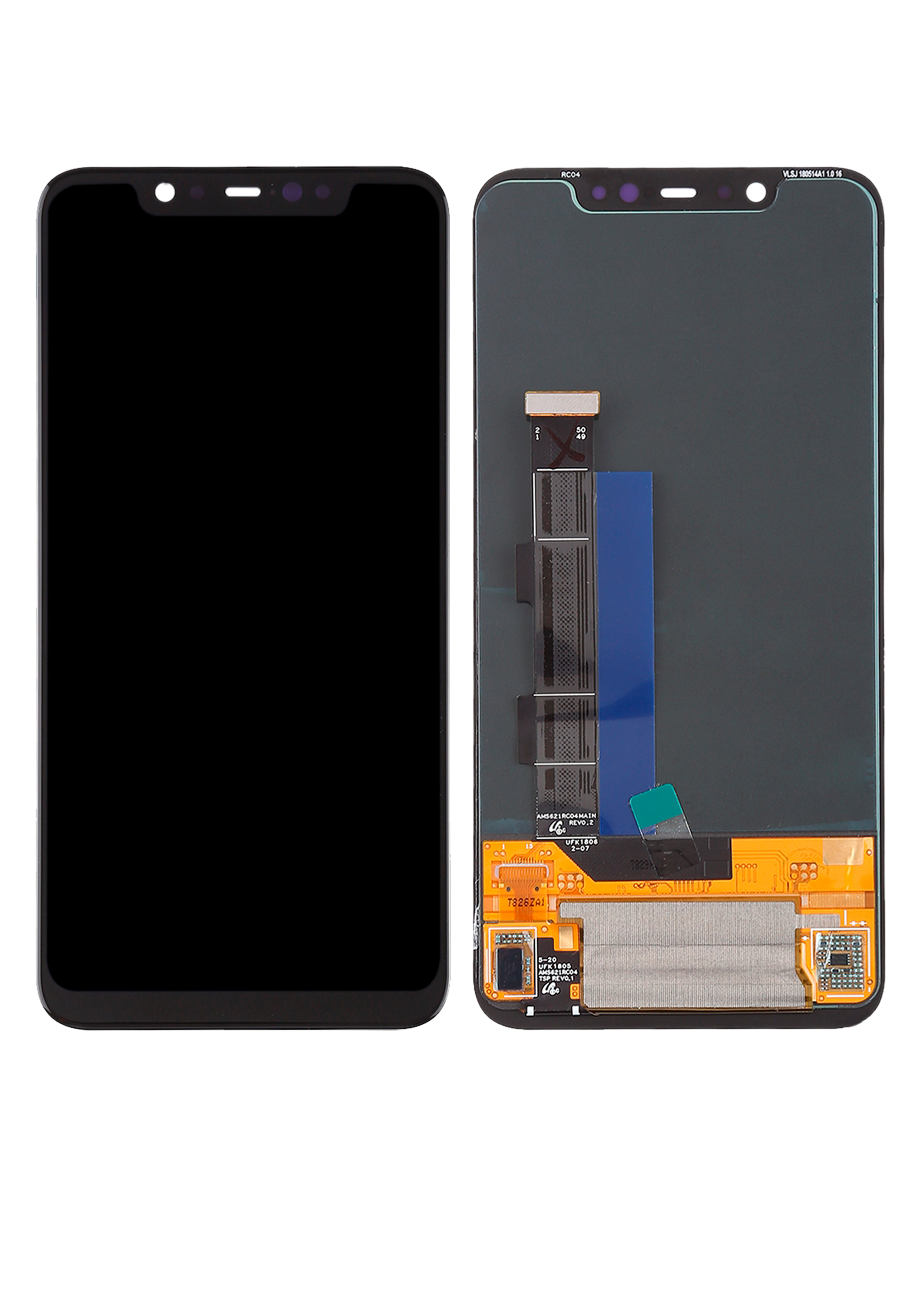 OLED Assembly Without Frame For Xiaomi Mi 8 (Refurbished) (All Colors) - repair part close detail image SKU 107082068801 - image 8