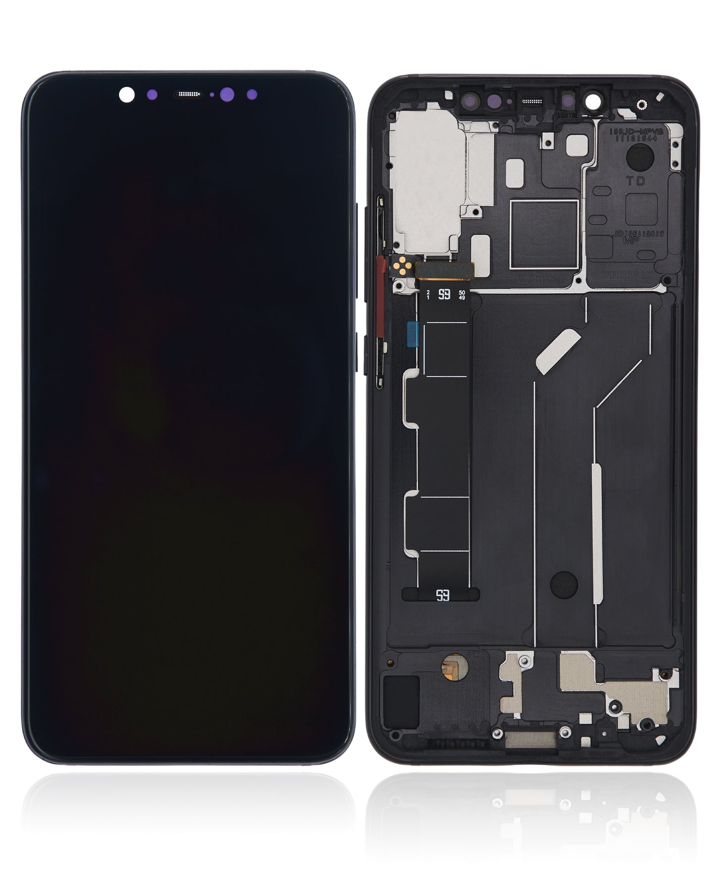OLED Assembly With Frame For Xiaomi Mi 8 (Aftermarket Plus) (Black) - device repair spare component image SKU 107082068805 - image 6