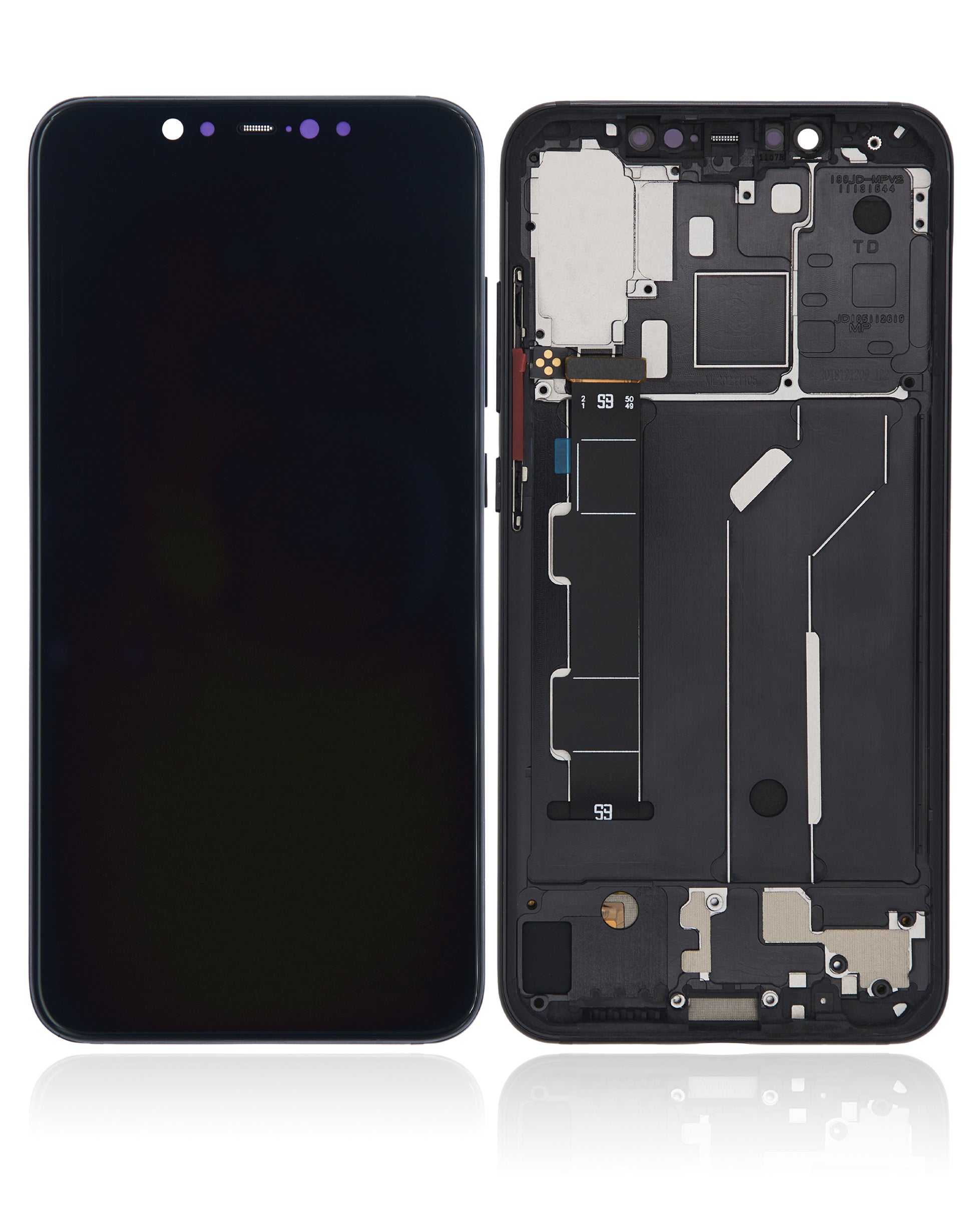 OLED Assembly With Frame For Xiaomi Mi 8 (Aftermarket Plus) (Black) - device repair spare component image SKU 107082068805 - image 6