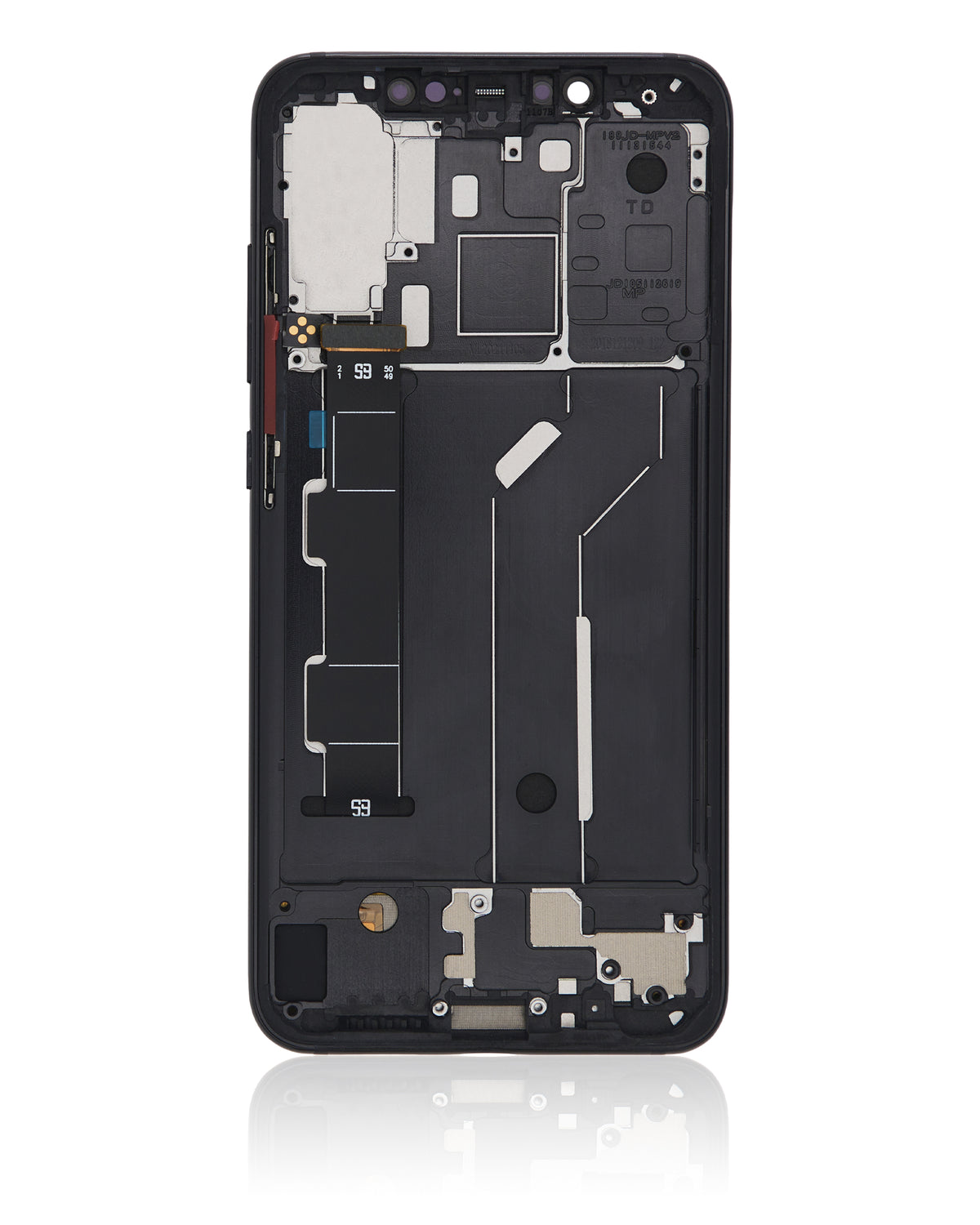 OLED Assembly With Frame For Xiaomi Mi 8 (Aftermarket Plus) (Black) - repair part close detail image SKU 107082068805 - image 8