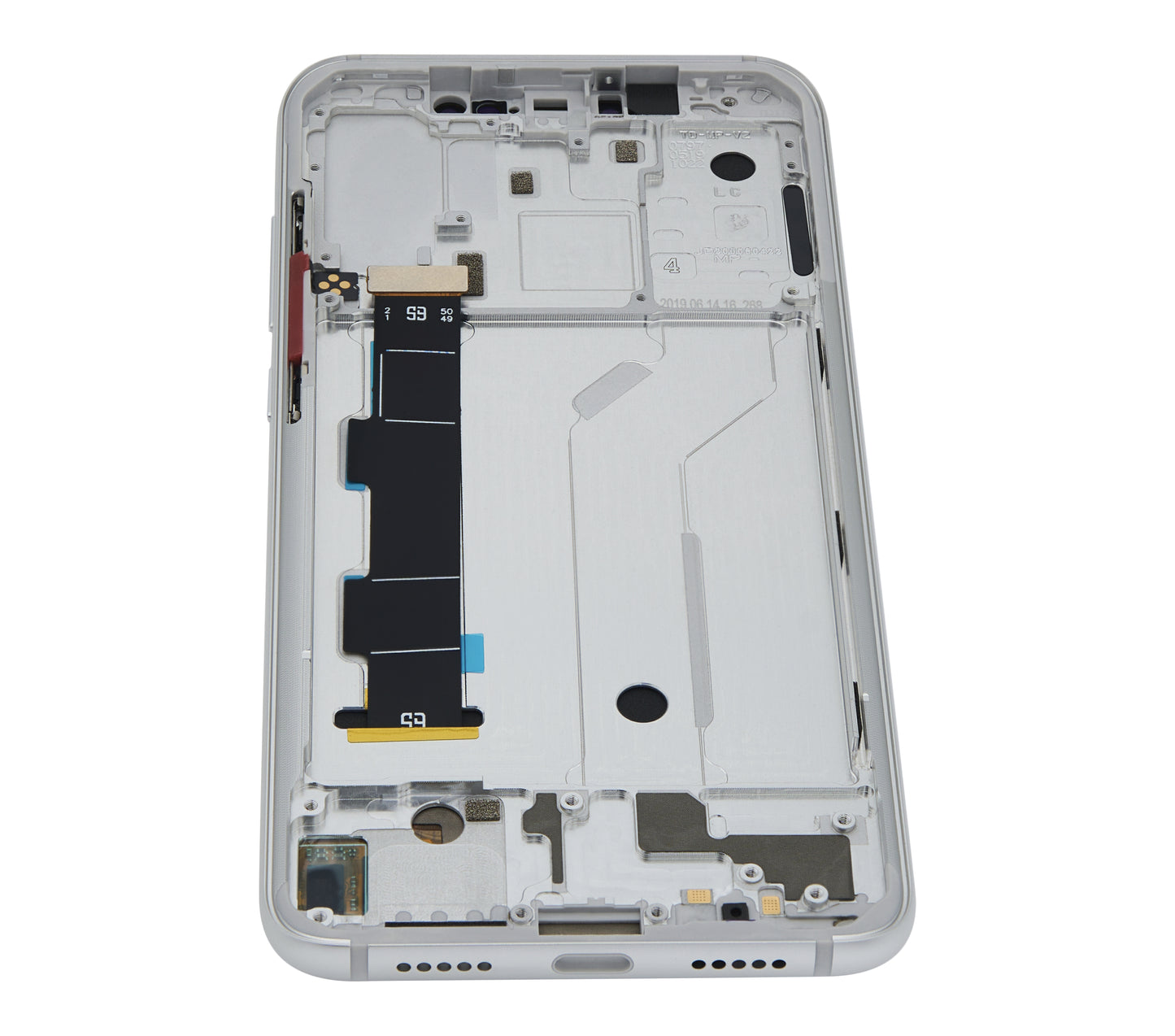 OLED Assembly With Frame For Xiaomi Mi 8 (Aftermarket Plus) (White) - compatible device spare part image SKU 107082068807 - image 3