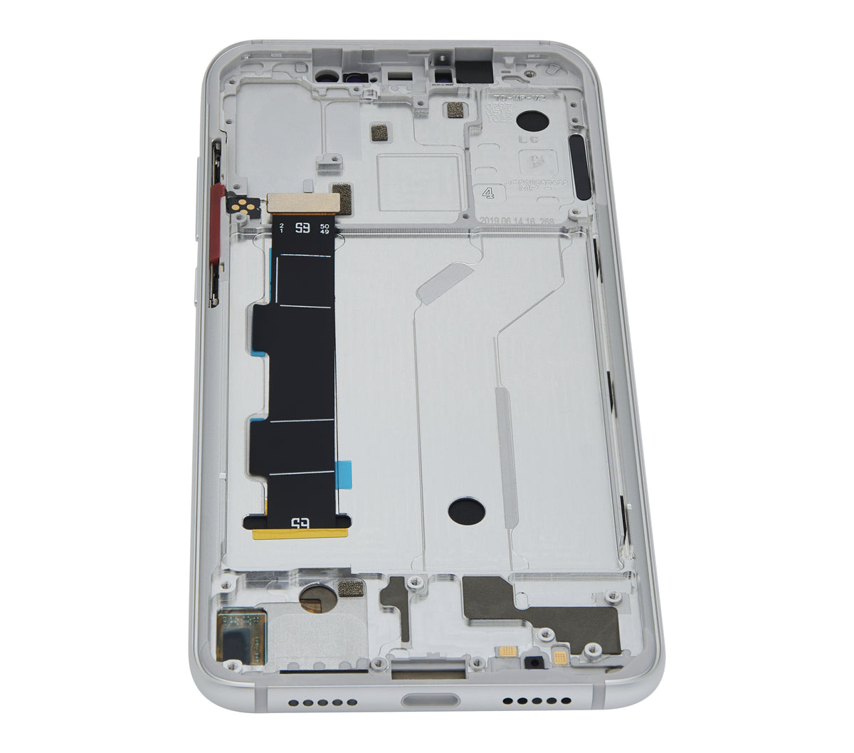 OLED Assembly With Frame For Xiaomi Mi 8 (Aftermarket Plus) (White) - compatible device spare part image SKU 107082068807 - image 3