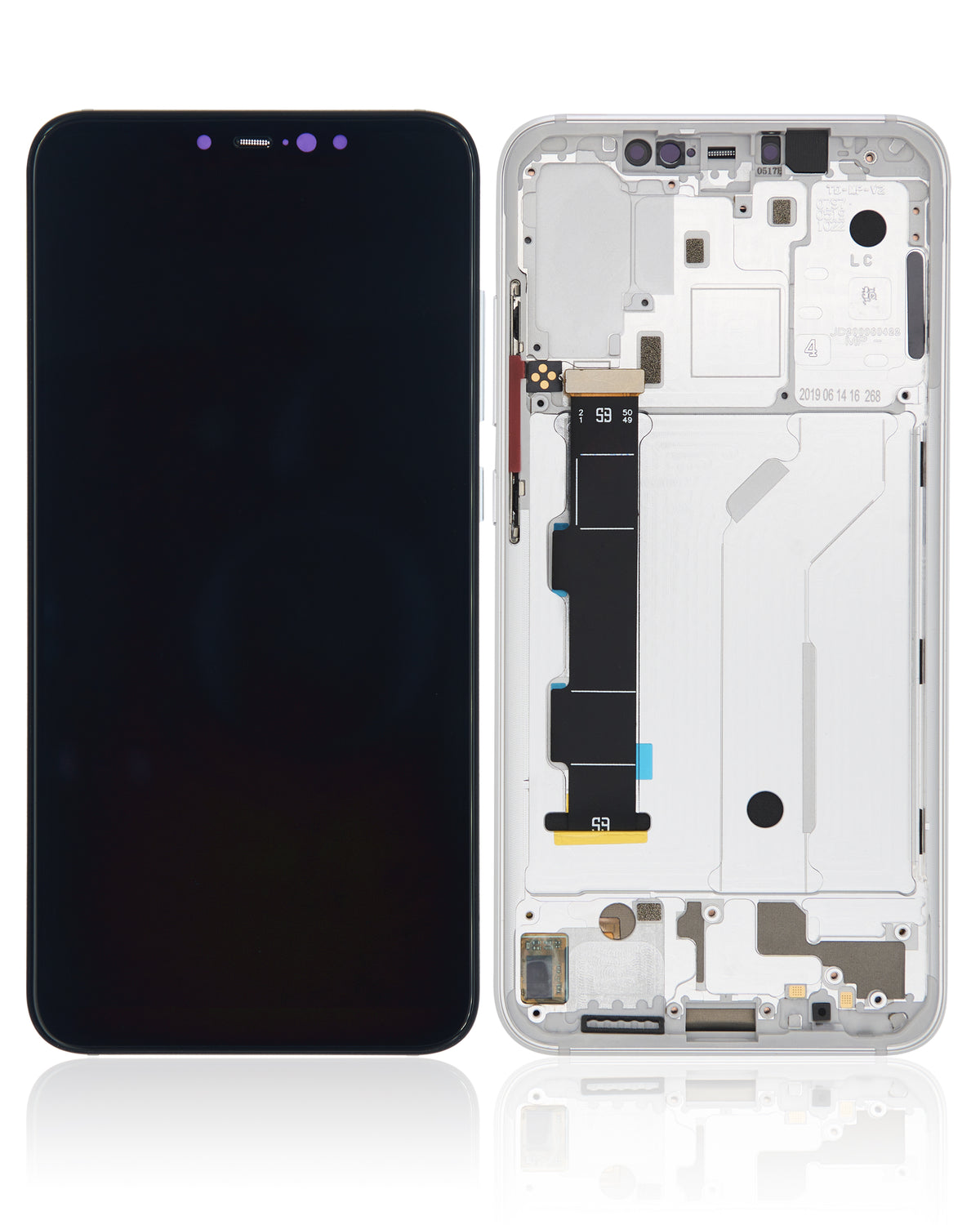OLED Assembly With Frame For Xiaomi Mi 8 (Aftermarket Plus) (White) - device repair spare component image SKU 107082068807 - image 6