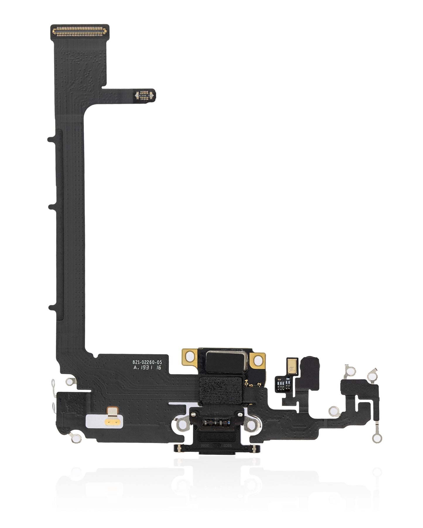 Charging Port Flex Cable With Board For iPhone 11 Pro Max (Premium) (Space Gray)