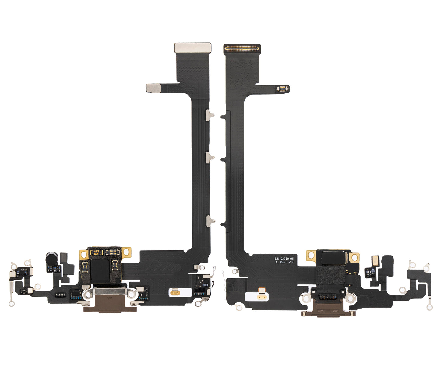 Charging Port Flex Cable With Board For iPhone 11 Pro Max (Premium) (Gold)