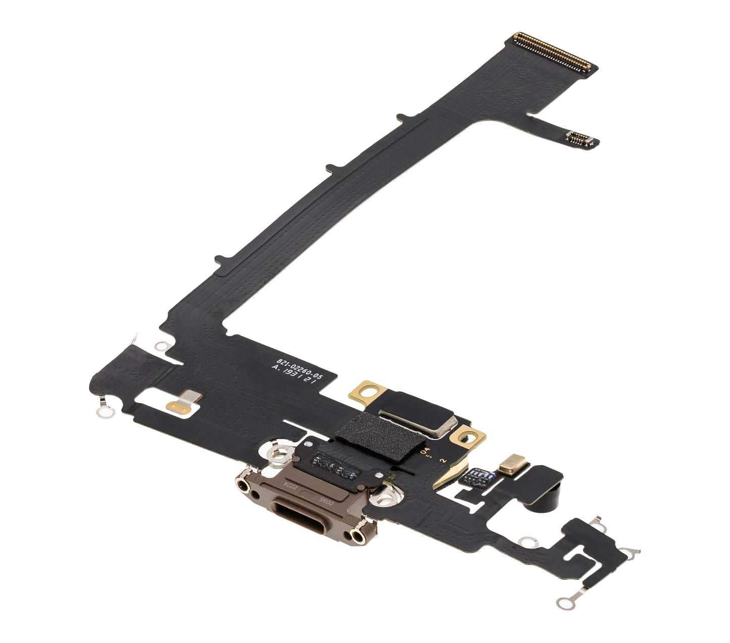 Charging Port Flex Cable With Board For iPhone 11 Pro Max (Premium) (Gold)