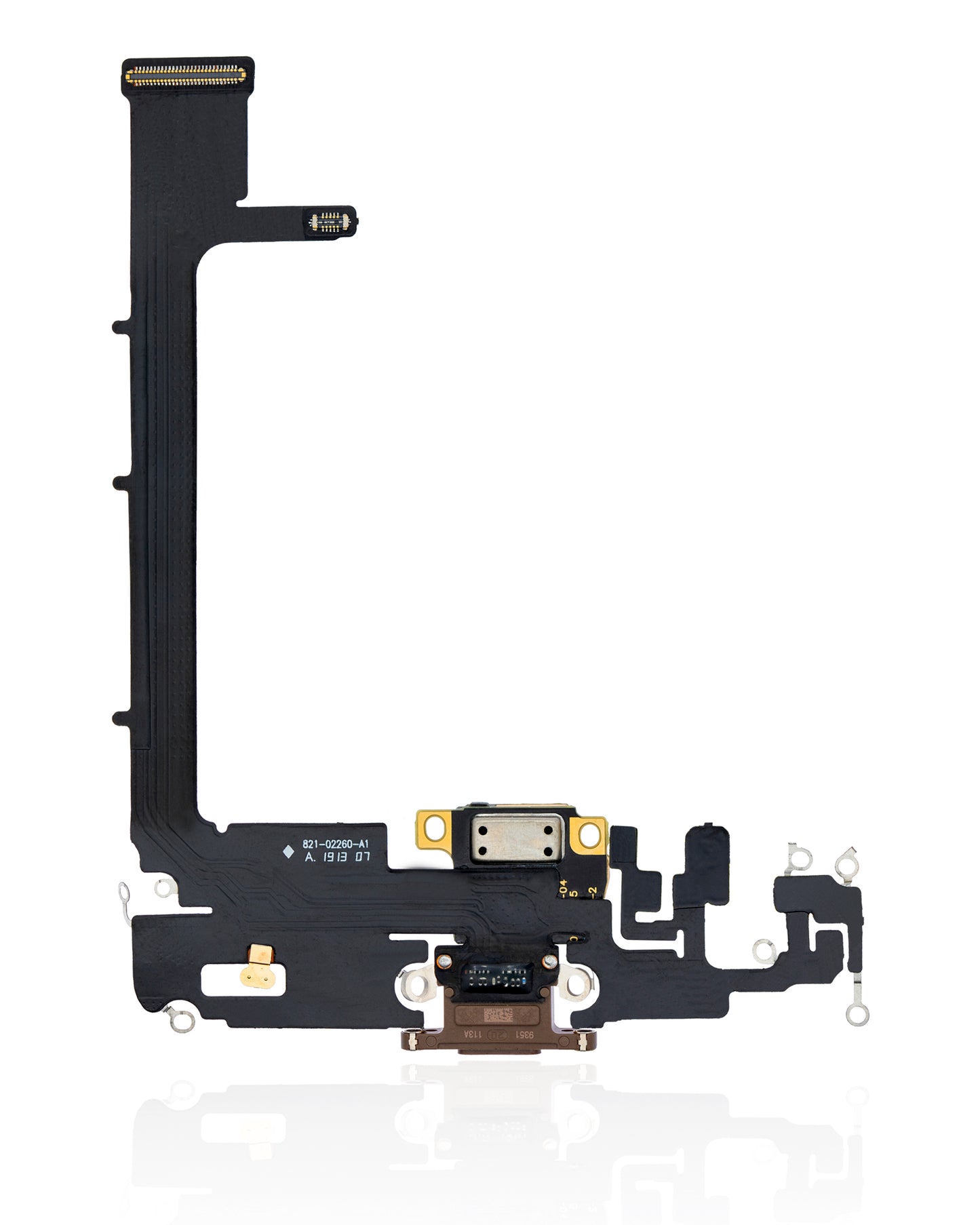 Charging Port Flex Cable With Board For iPhone 11 Pro Max (Aftermarket Plus) (Gold)