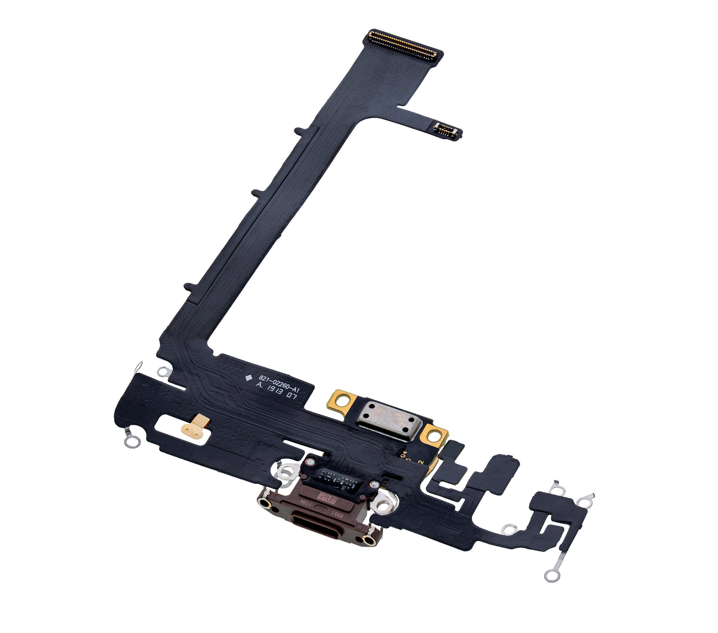 Charging Port Flex Cable With Board For iPhone 11 Pro Max (Aftermarket Plus) (Gold)