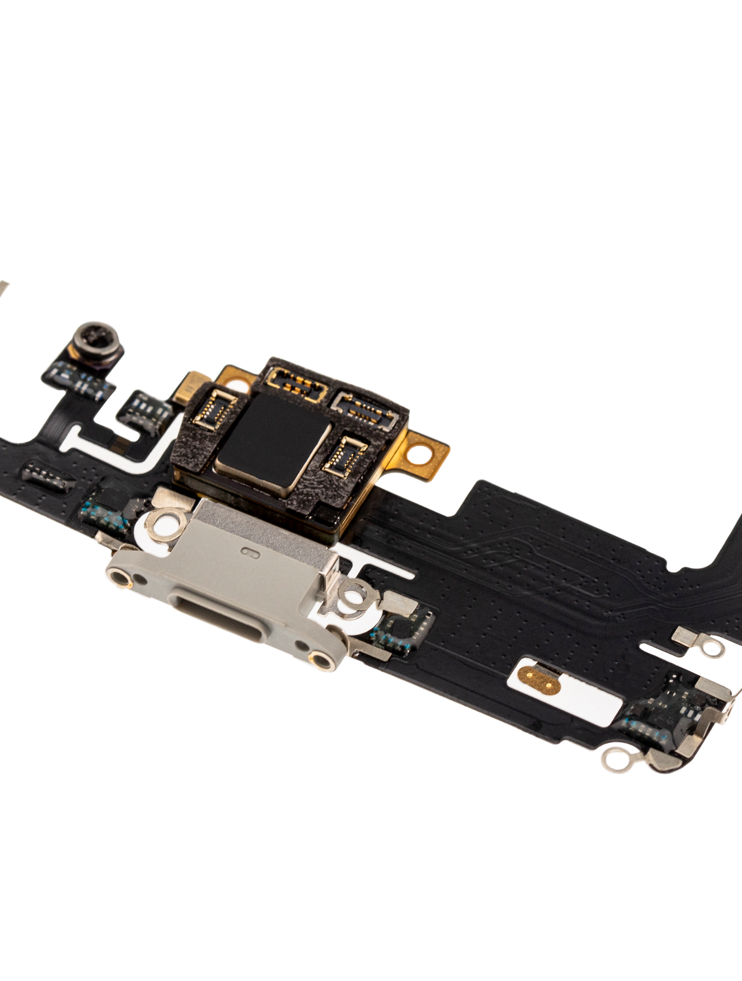 Charging Port Flex Cable With Board For iPhone 11 Pro Max (Aftermarket Plus) (Silver)