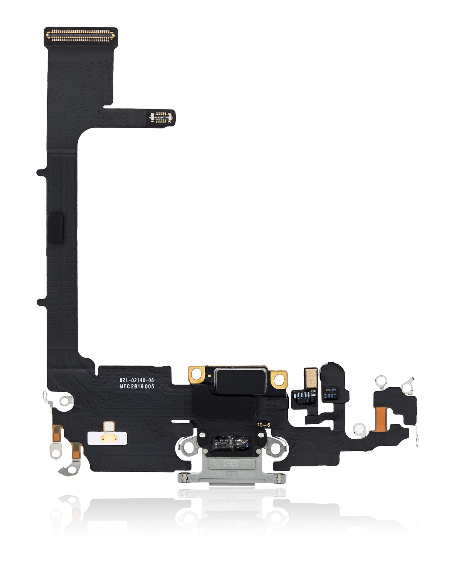 Charging Port Flex Cable With Board For iPhone 11 Pro (Premium) (Silver)