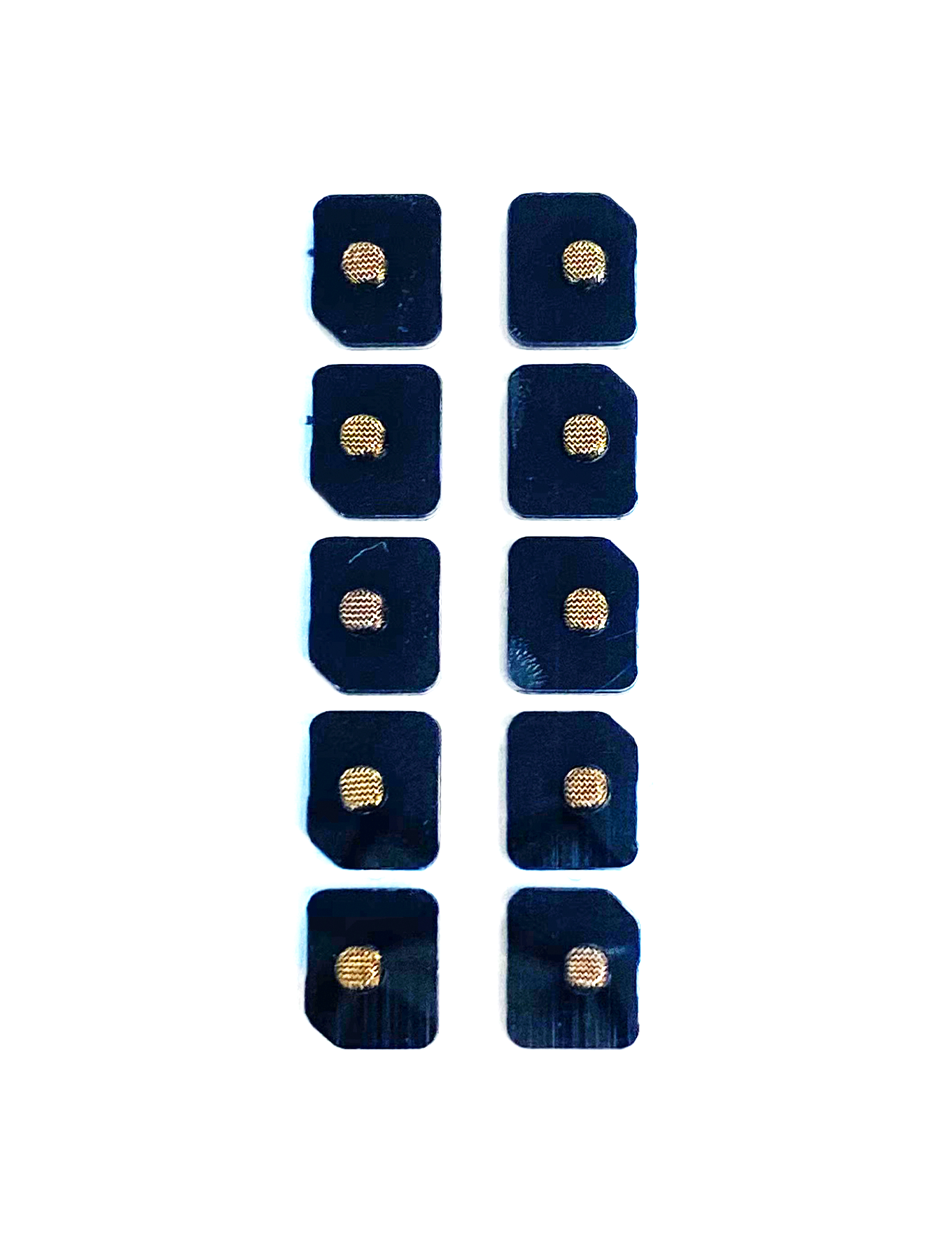 Flash Light / Power Flex Bracket With Microphone Mesh For iPhone 11 Pro (Gold) (10 Pack)