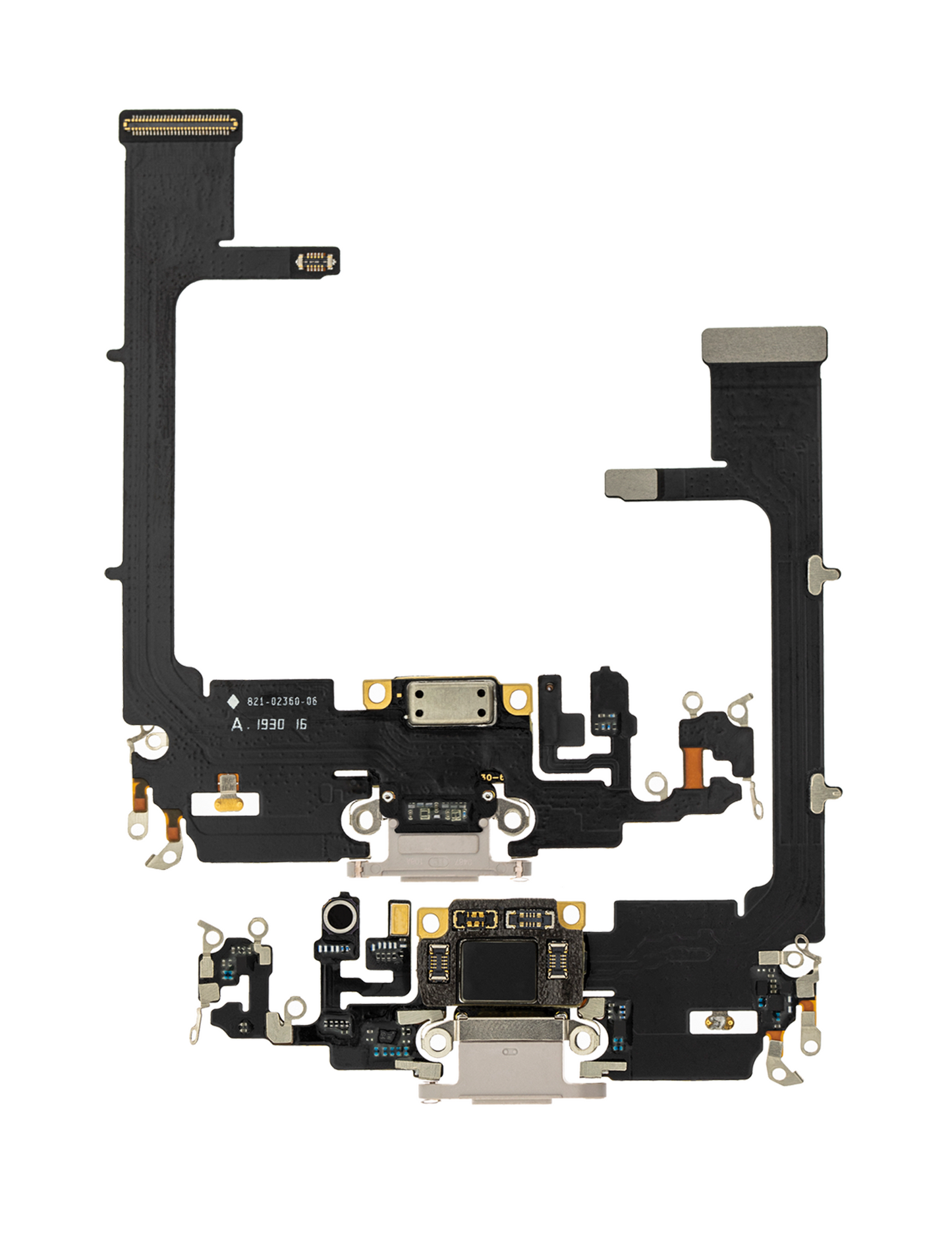 Charging Port Flex Cable With Board For iPhone 11 Pro (Aftermarket Plus) (Silver)