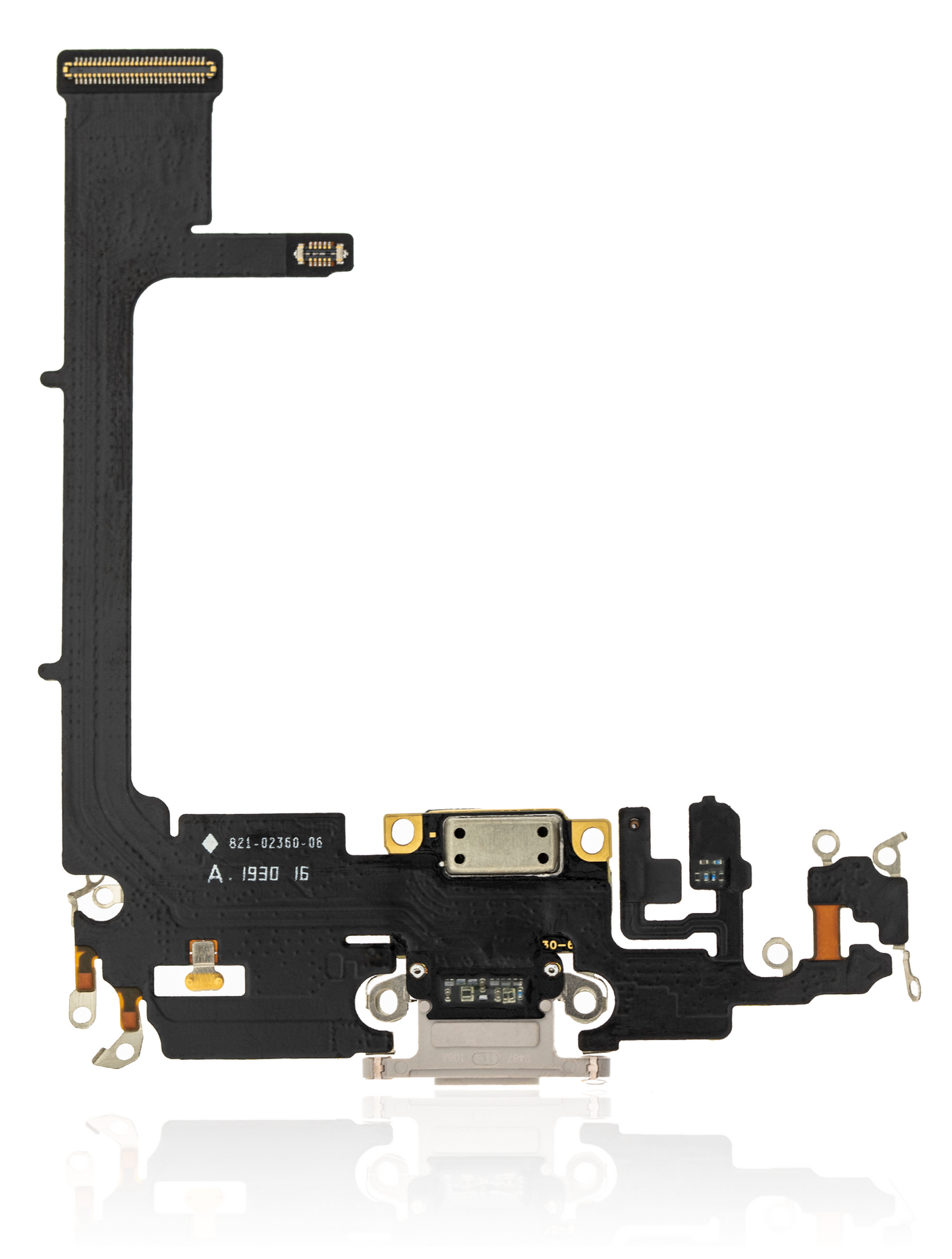 Charging Port Flex Cable With Board For iPhone 11 Pro (Aftermarket Plus) (Silver)