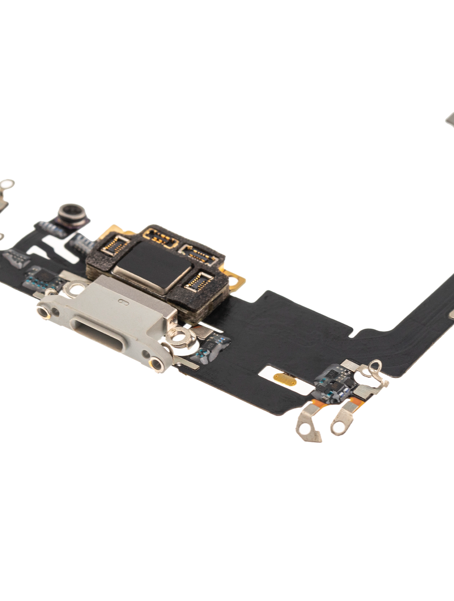 Charging Port Flex Cable With Board For iPhone 11 Pro (Aftermarket Plus) (Silver)