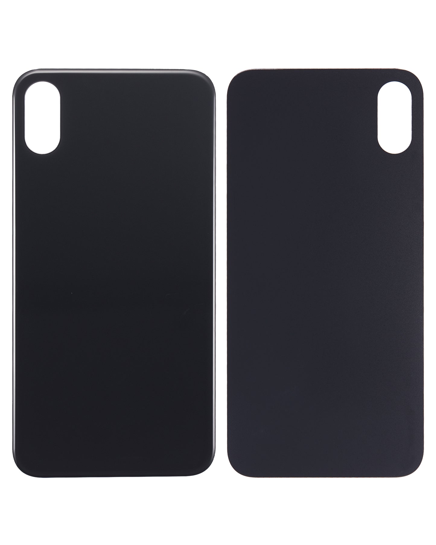 Back Glass With 3M Adhesive For iPhone XS (No Logo / Large Camera Hole) (Space Gray)