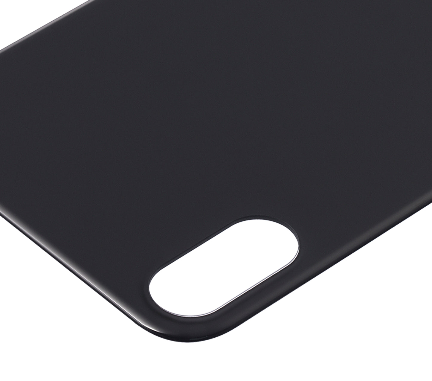 Back Glass With 3M Adhesive For iPhone XS (No Logo / Large Camera Hole) (Space Gray)