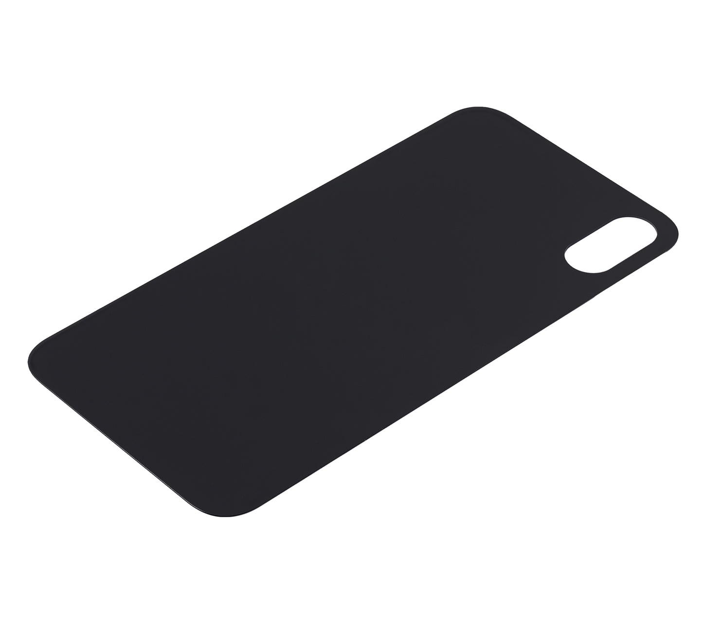 Back Glass With 3M Adhesive For iPhone XS (No Logo / Large Camera Hole) (Space Gray)