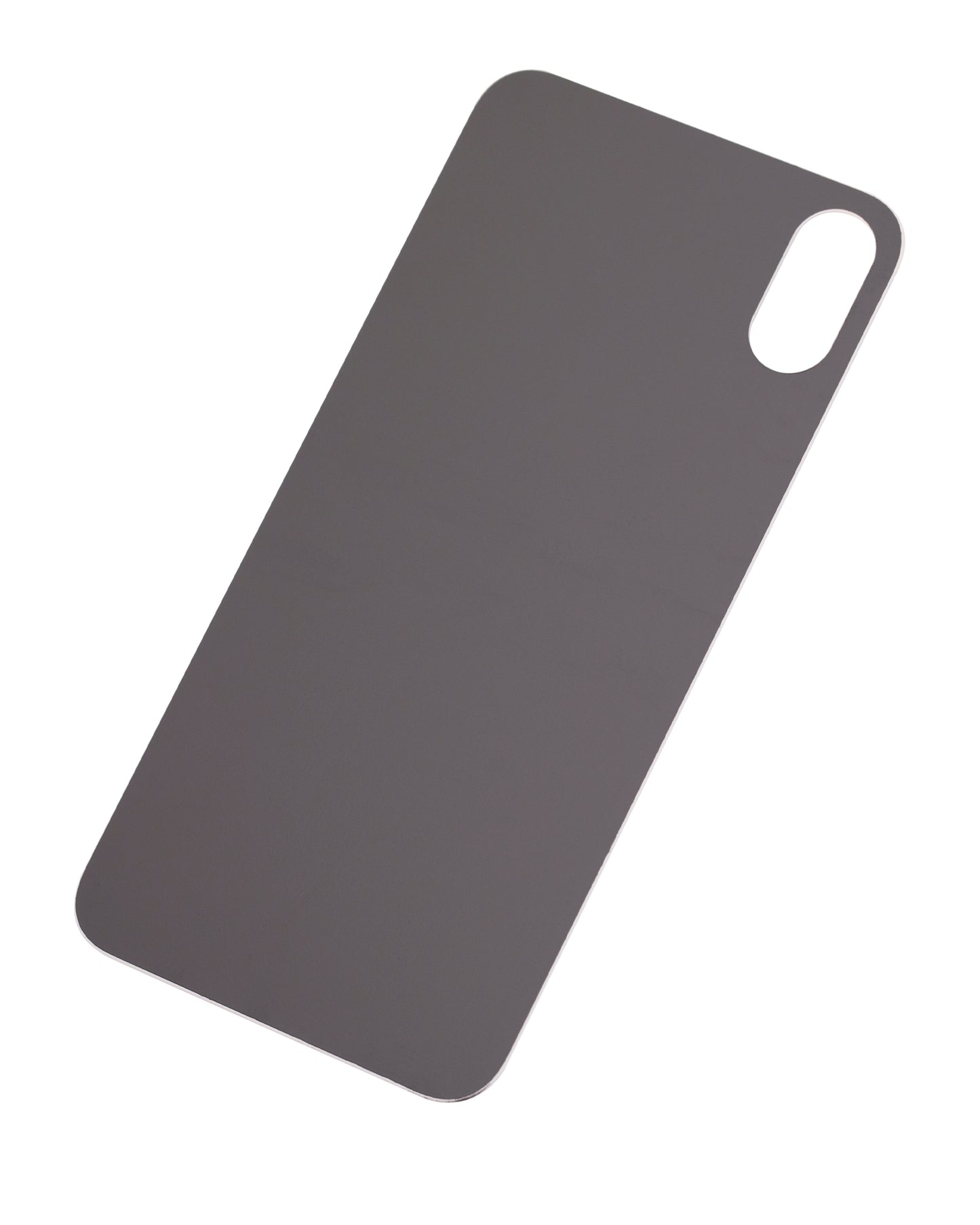 Back Glass With 3M Adhesive For iPhone XS (No Logo / Large Camera Hole) (Silver)