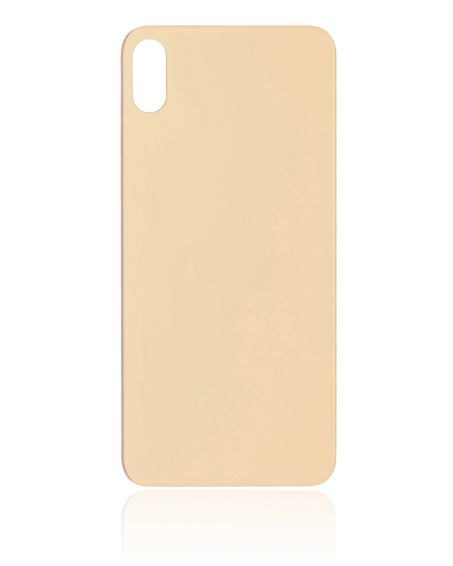 Back Glass With 3M Adhesive For iPhone XS Max (No Logo / Large Camera Hole) (Gold)