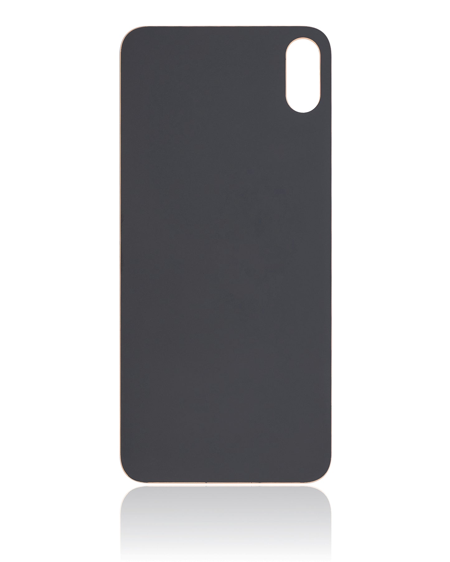 Back Glass With 3M Adhesive For iPhone XS Max (No Logo / Large Camera Hole) (Gold)