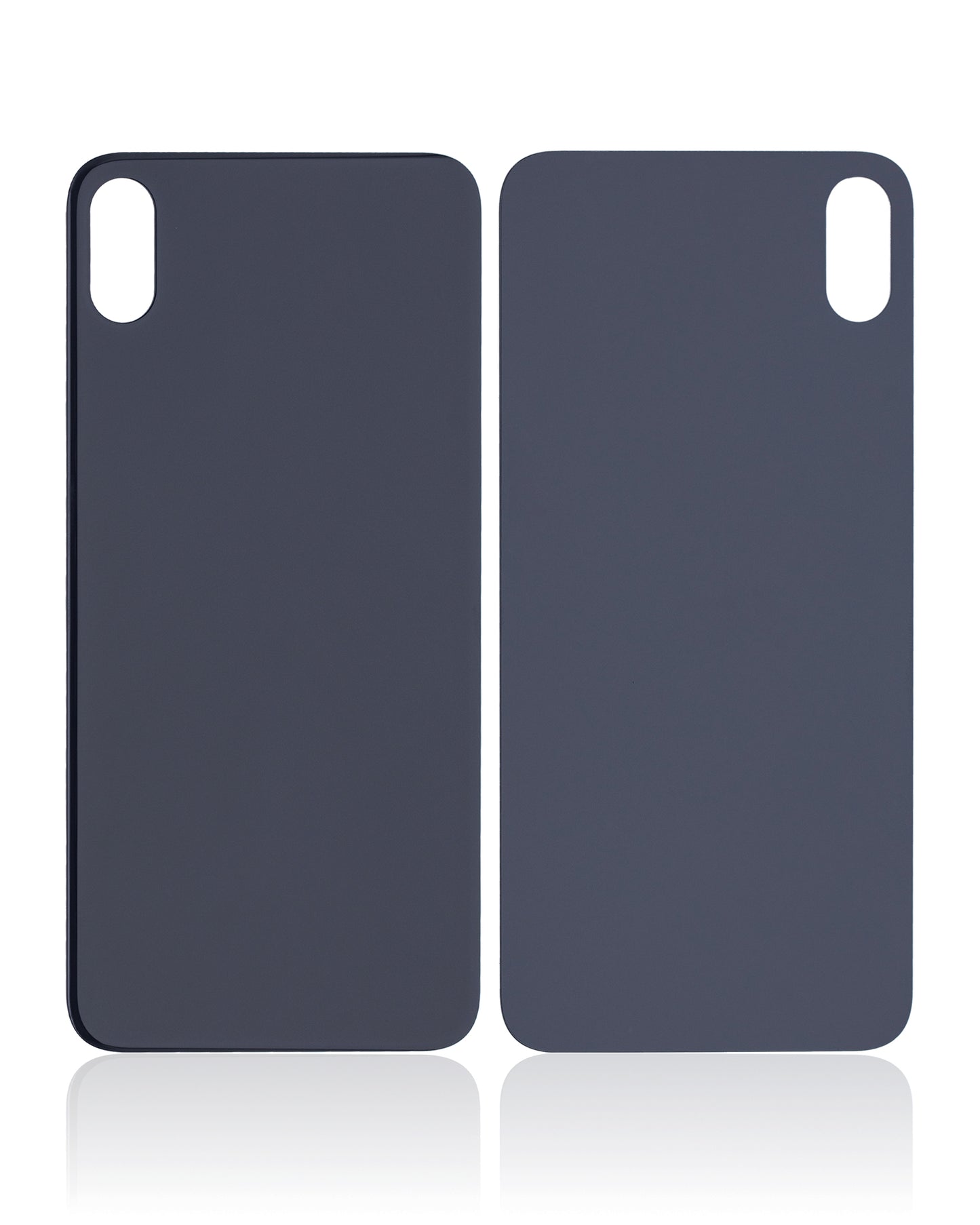 Back Glass With 3M Adhesive For iPhone XS Max (No Logo / Large Camera Hole) (Space Gray)