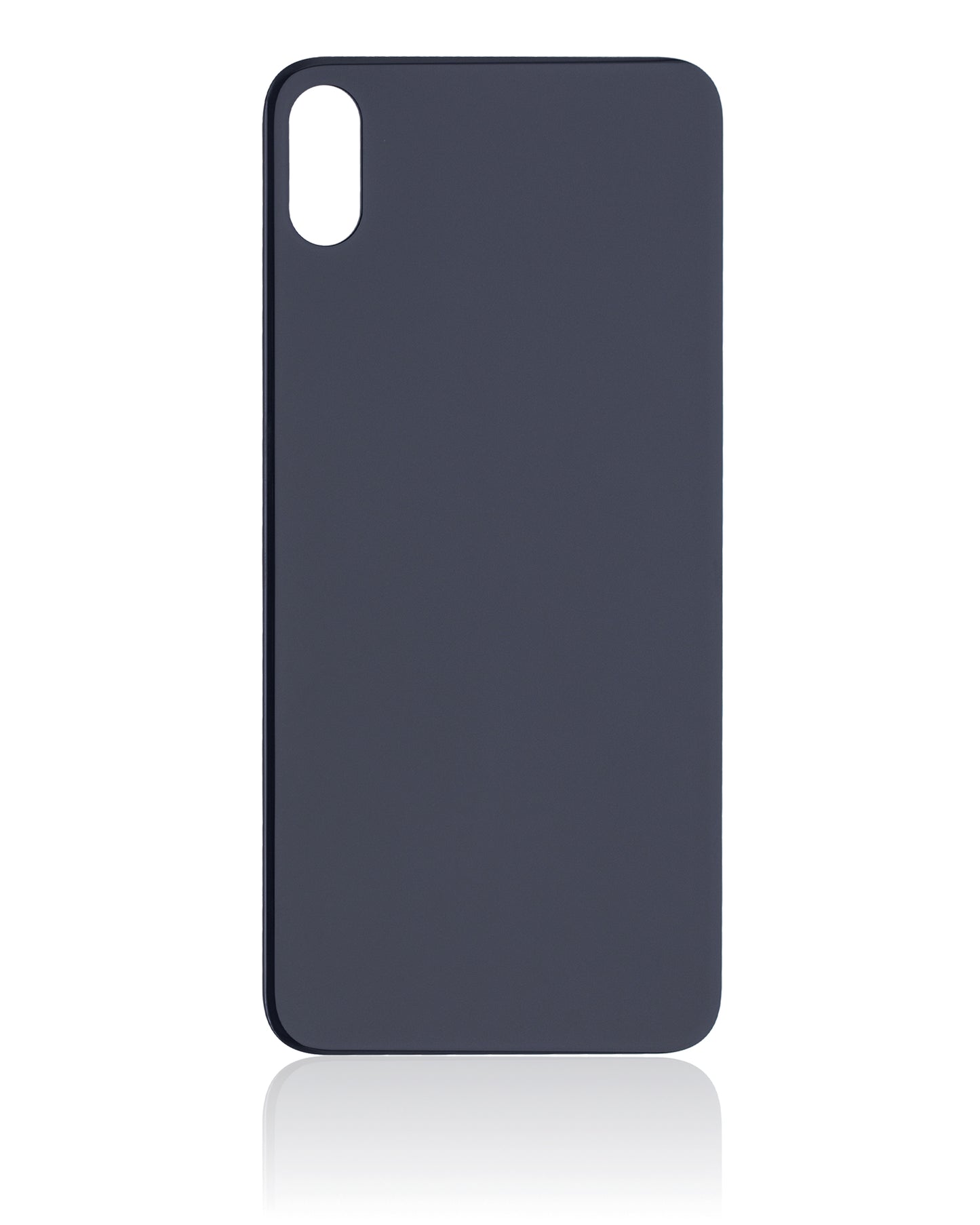 Back Glass With 3M Adhesive For iPhone XS Max (No Logo / Large Camera Hole) (Space Gray)