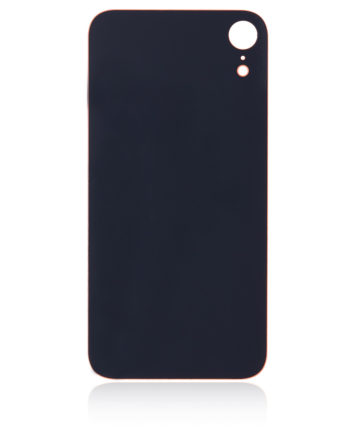Back Glass With 3M Adhesive For iPhone XR (No Logo / Large Camera Hole) (Coral)