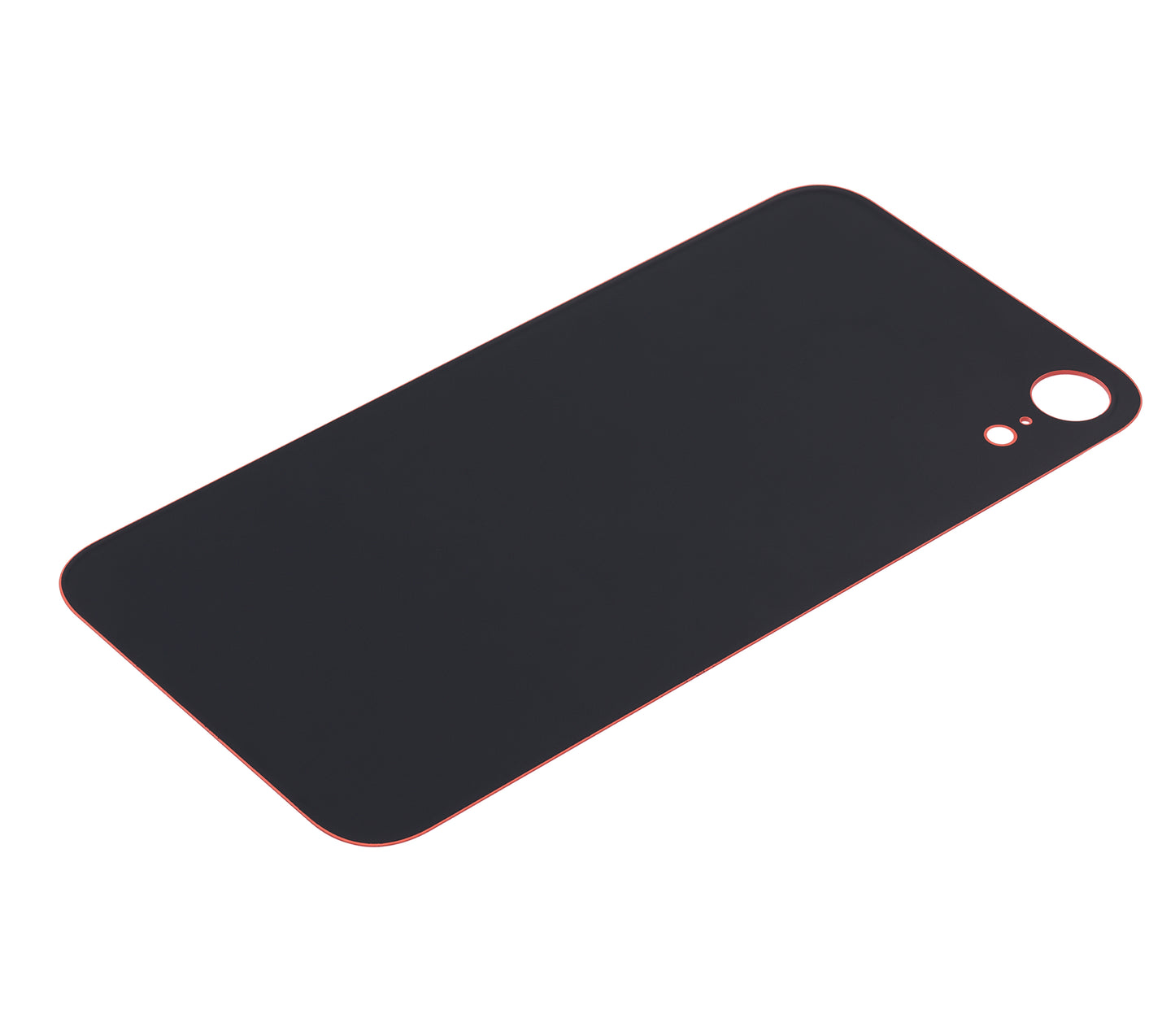 Back Glass With 3M Adhesive For iPhone XR (No Logo / Large Camera Hole) (Coral)