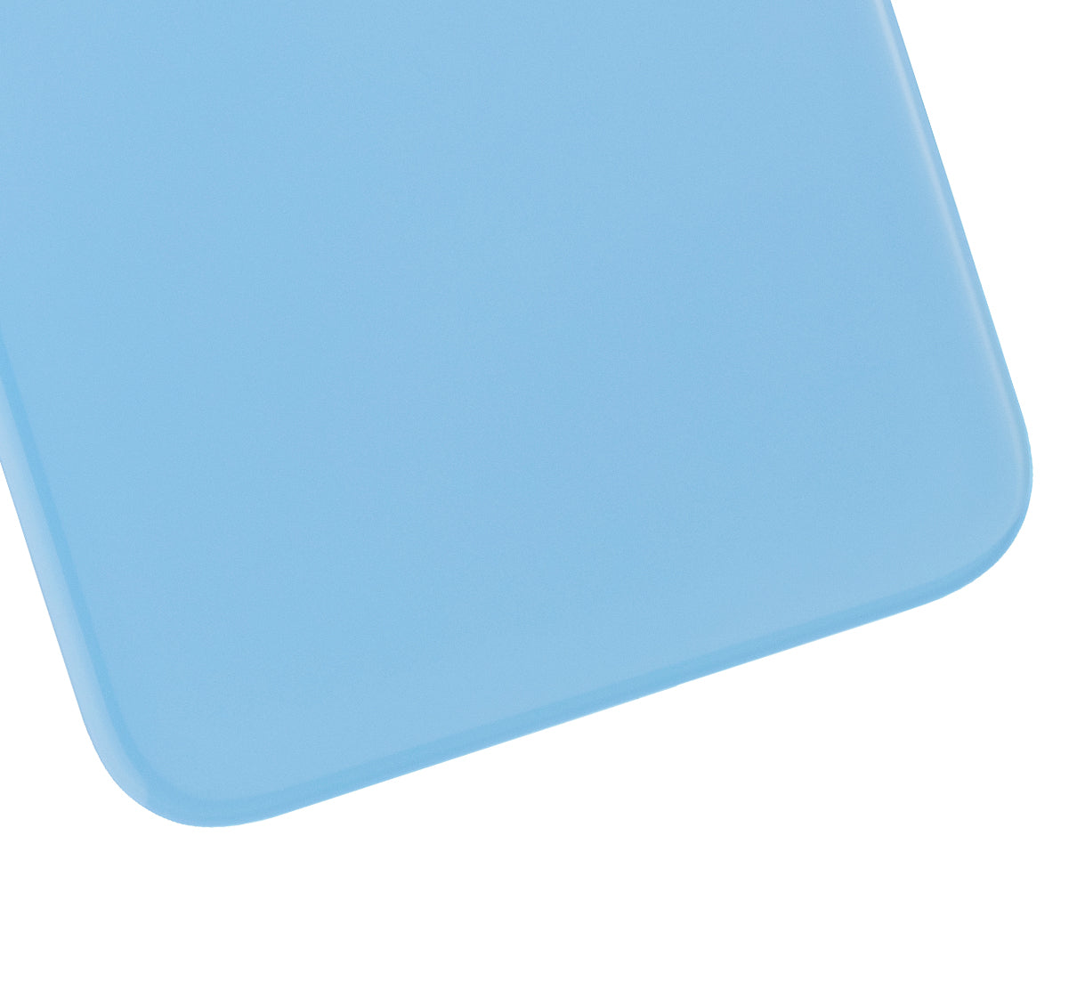 Back Glass With 3M Adhesive For iPhone XR (No Logo / Large Camera Hole) (Blue)