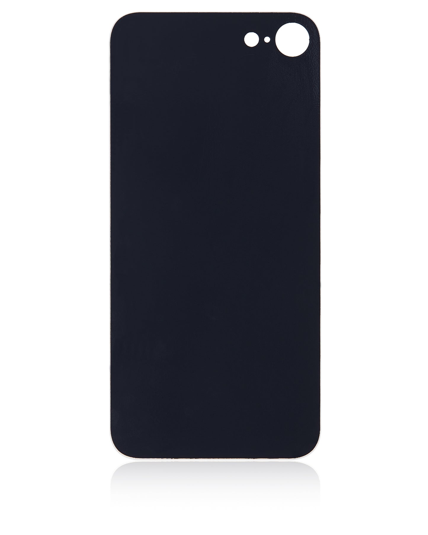 Back Glass With 3M Adhesive For iPhone 8 / SE (2020) (No Logo / Large Camera Hole) (Silver)